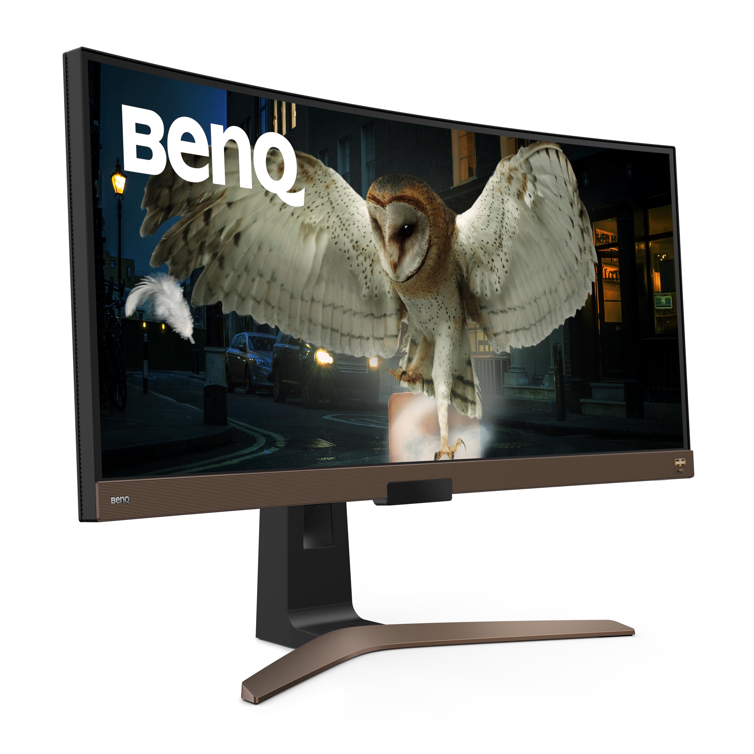 Benq Ew3880R Premium Curved Ultrawide Monitor 38'' Wqhd W/ Remote | Ips | 2300R Curve | Hdri | Eye Care Tech | Height, Swivel &