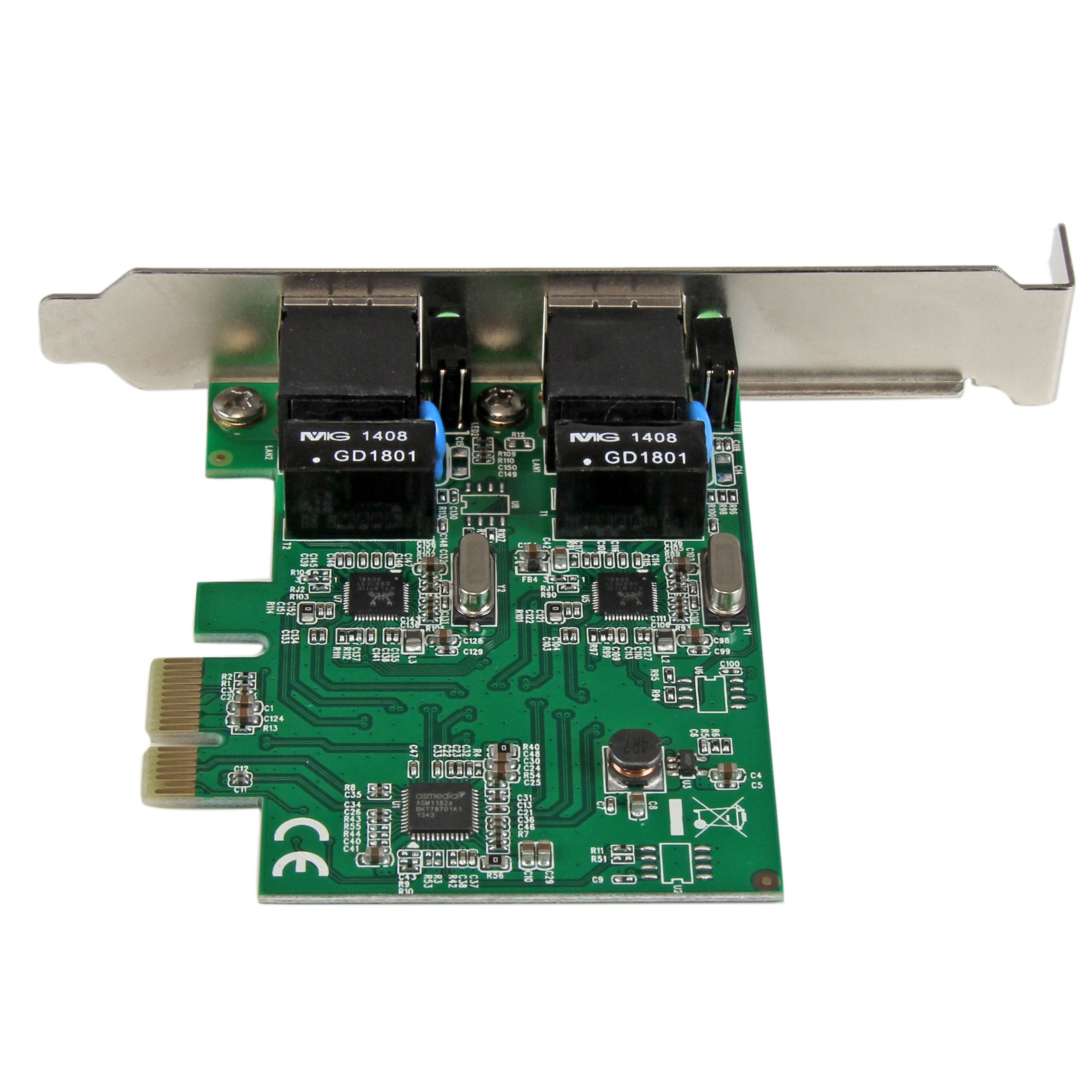 Startech.Com Dual Port Pcie Network Card   Low Profile   Rj45 Port   Realtek Rtl8111H Chipset   Ethernet Network Card   Dual Por