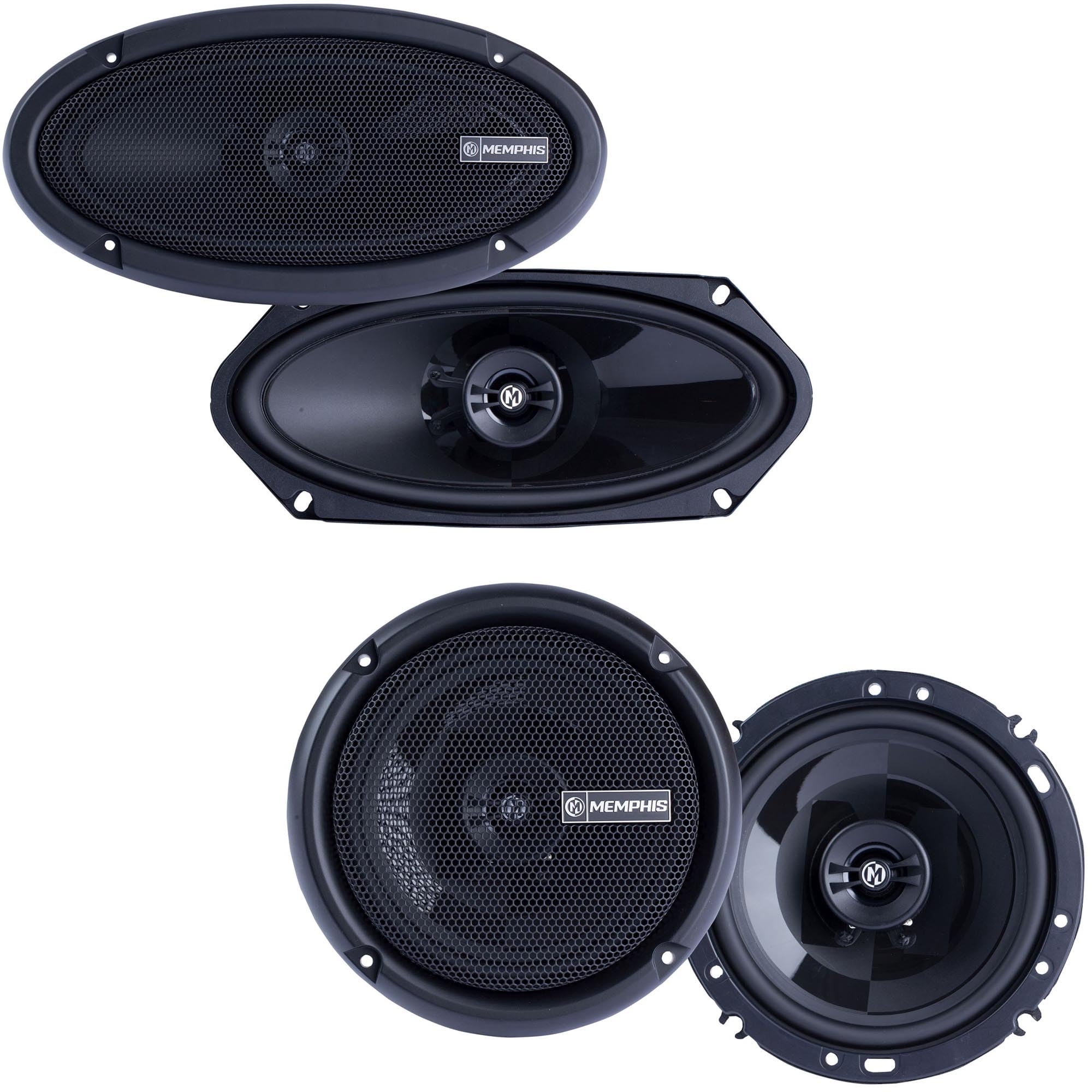 Memphis 1 Pair of PRX410 4X10 Coaxial Speakers and 1 Pair of PRX602 6.5 Coaxial Power Reference Series Speakers