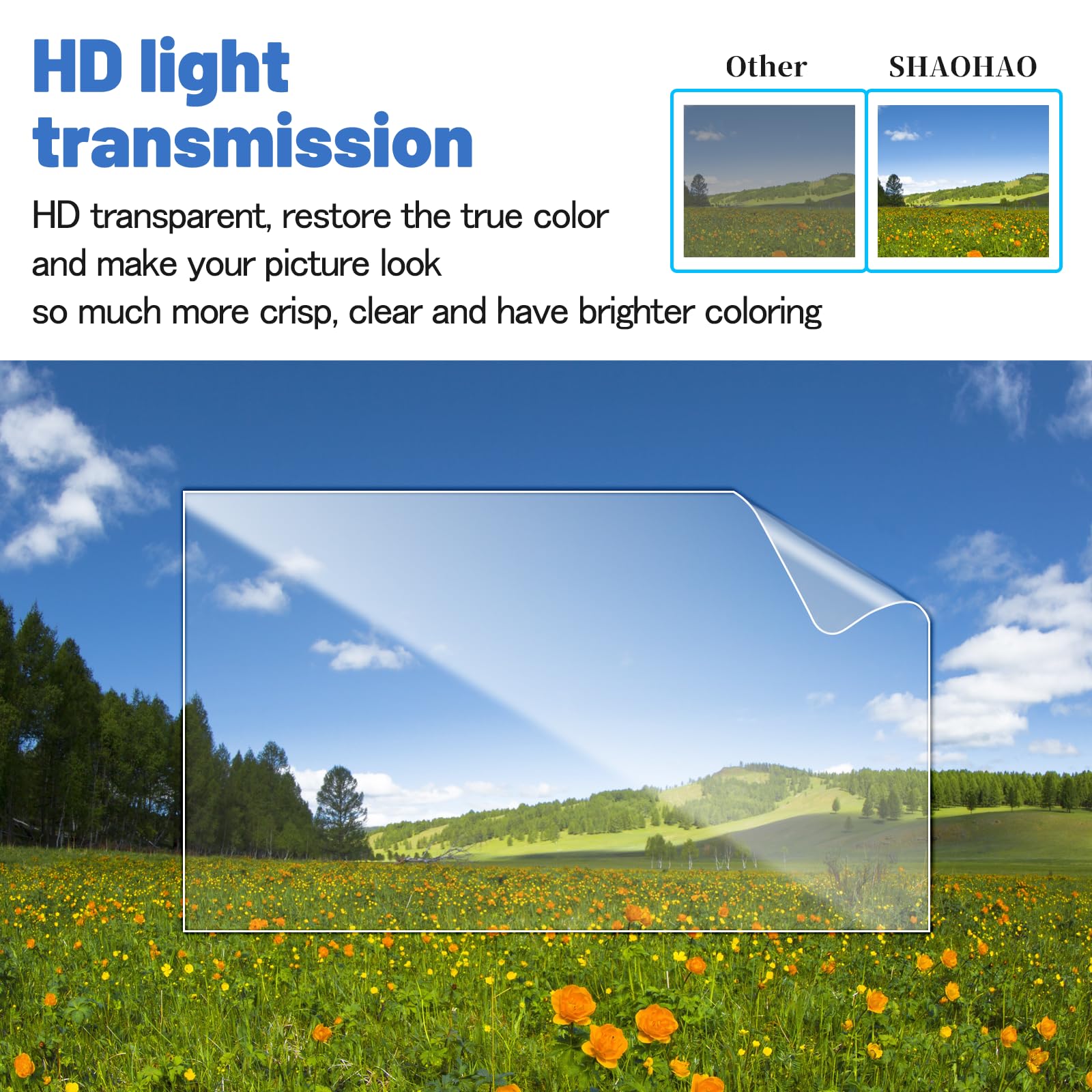 Shaohao 2Pcs For 2024 2025 Toyota Tacoma Screen Protector 14 Inch Comaptible With 2024 2025 Toyota Tacoma Accessories Limited/Trd Pro/Trailhunter Radio Touchscreen Hd Anti Reflection Screen Protector