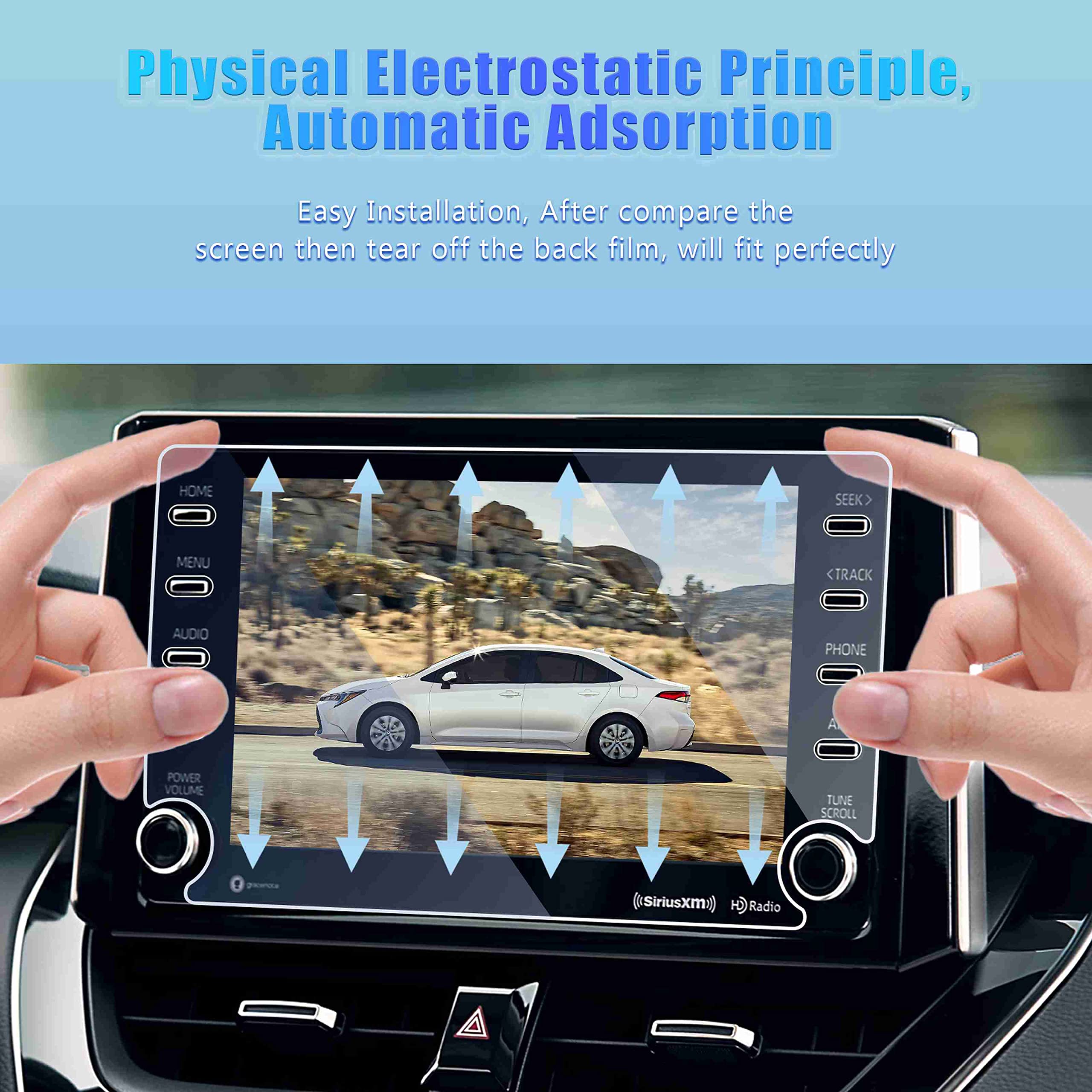 Gfjnfg For 2020 2022 Toyota Corolla Screen Protector 8 Inch Radio Display 2020 2021 2022 Corolla Le Se Xle Xse Apex Hatchback Ac