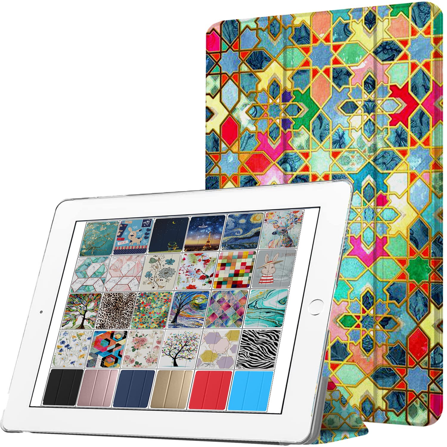 Durasafe Cases For Ipad 9.7 Inch Old Model 4 3 2 Gen Printed Case A1458 Md513Ll/A A1416 Mc705Ll/A Md328Ll/A Md333Ll/A Md336Ll/A 