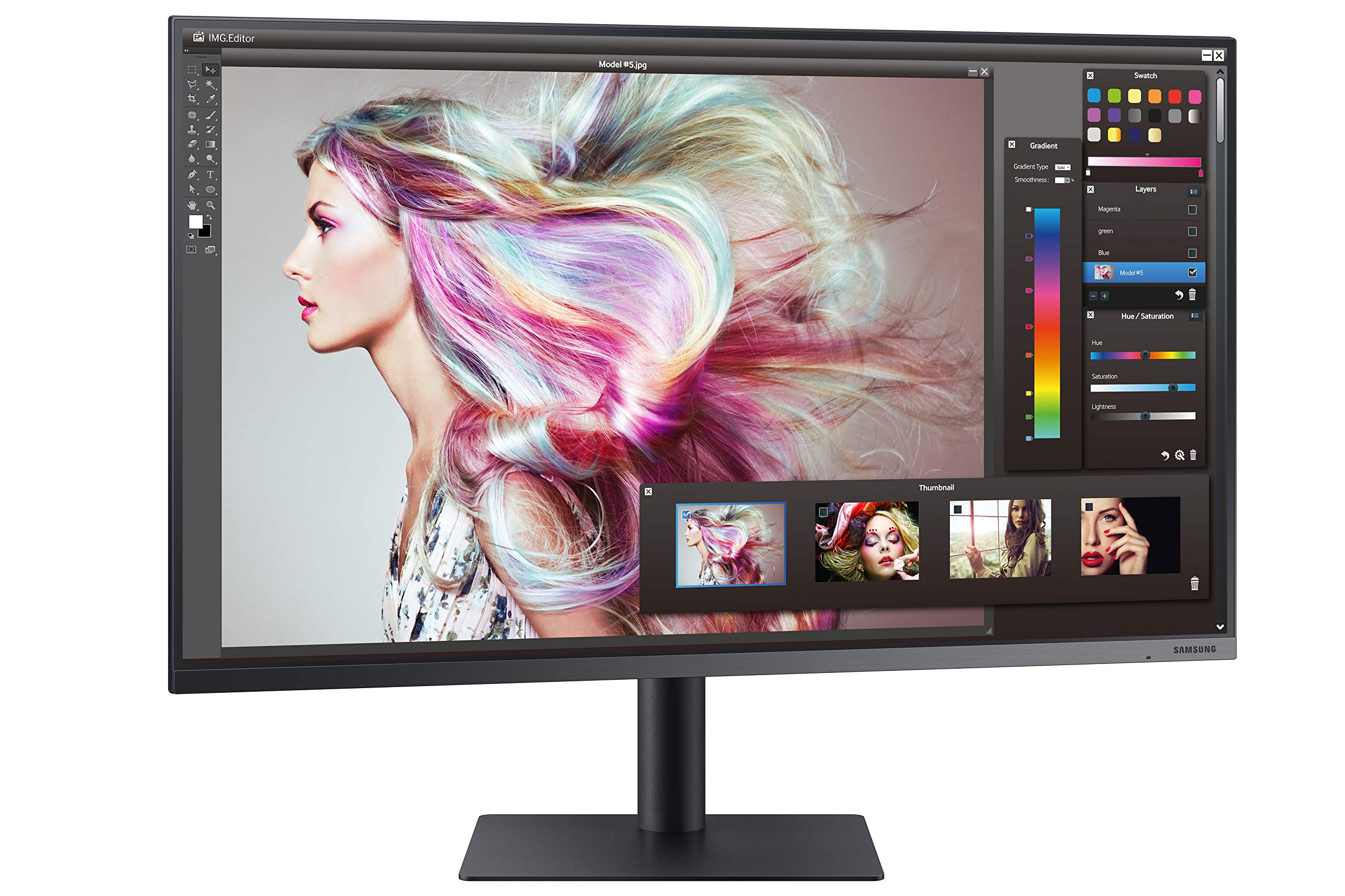 Samsung Tu87F Series 32-Inch Viewfinity 4K Uhd Pro Monitor, Va Panel, 60Hz, 5Ms, Hdr10, Srgb, Hdmi, Dual 4K Display, Fully Adjus