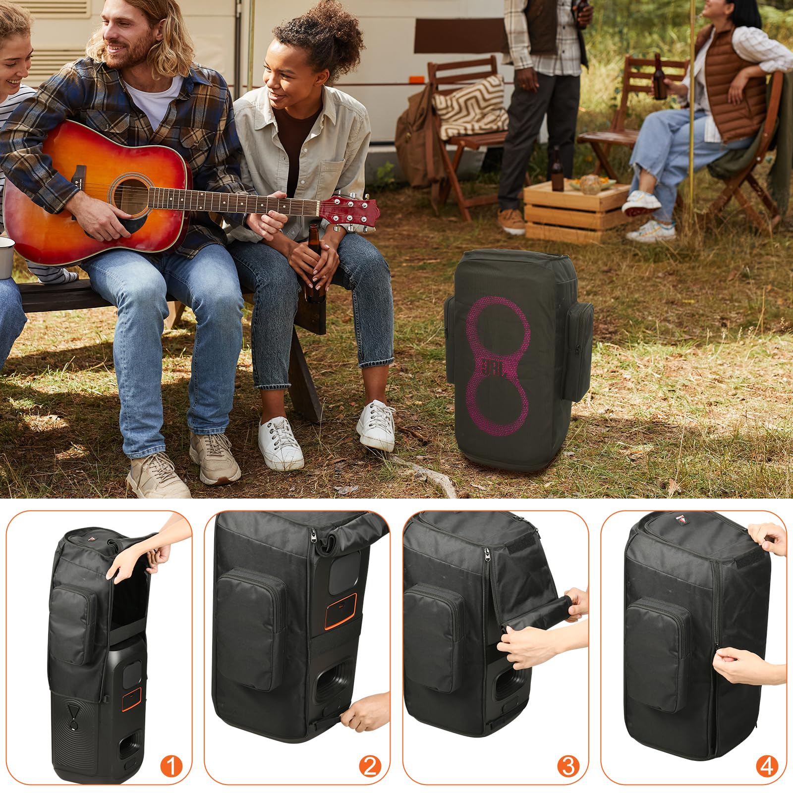 Txesign Speaker Cover Case For Jbl Partybox Club 120 Portable Party Speaker, Dust Case Protective Mesh Cover Sleeve Replacement