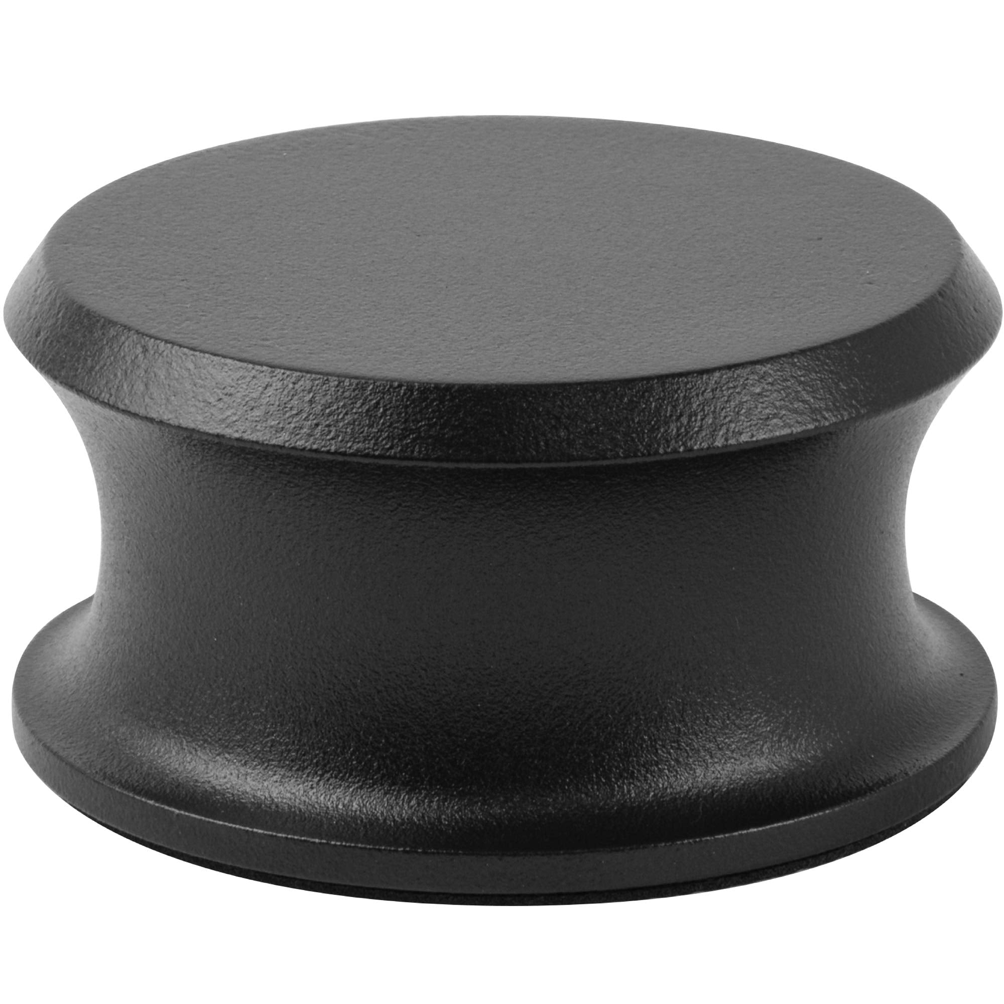 Hudson Hi Fi Bigben Record Weight Stabilizer With Protective Leather Pad   13 Ounce Vinyl Weight   Solid Steel Turntable Weight