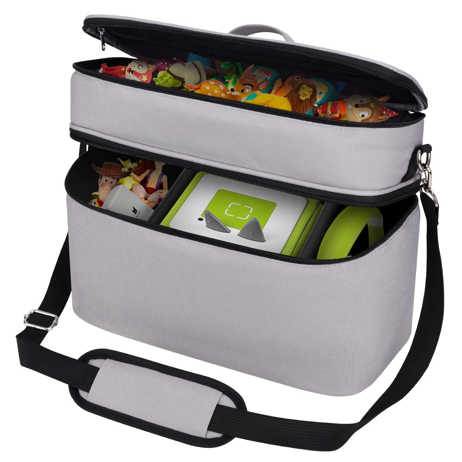 Bevegekos Storage Carrying Case Bag For Tonies/Storypods Accessories, For Tonie Characters, Charging Station & Headphone, Case O