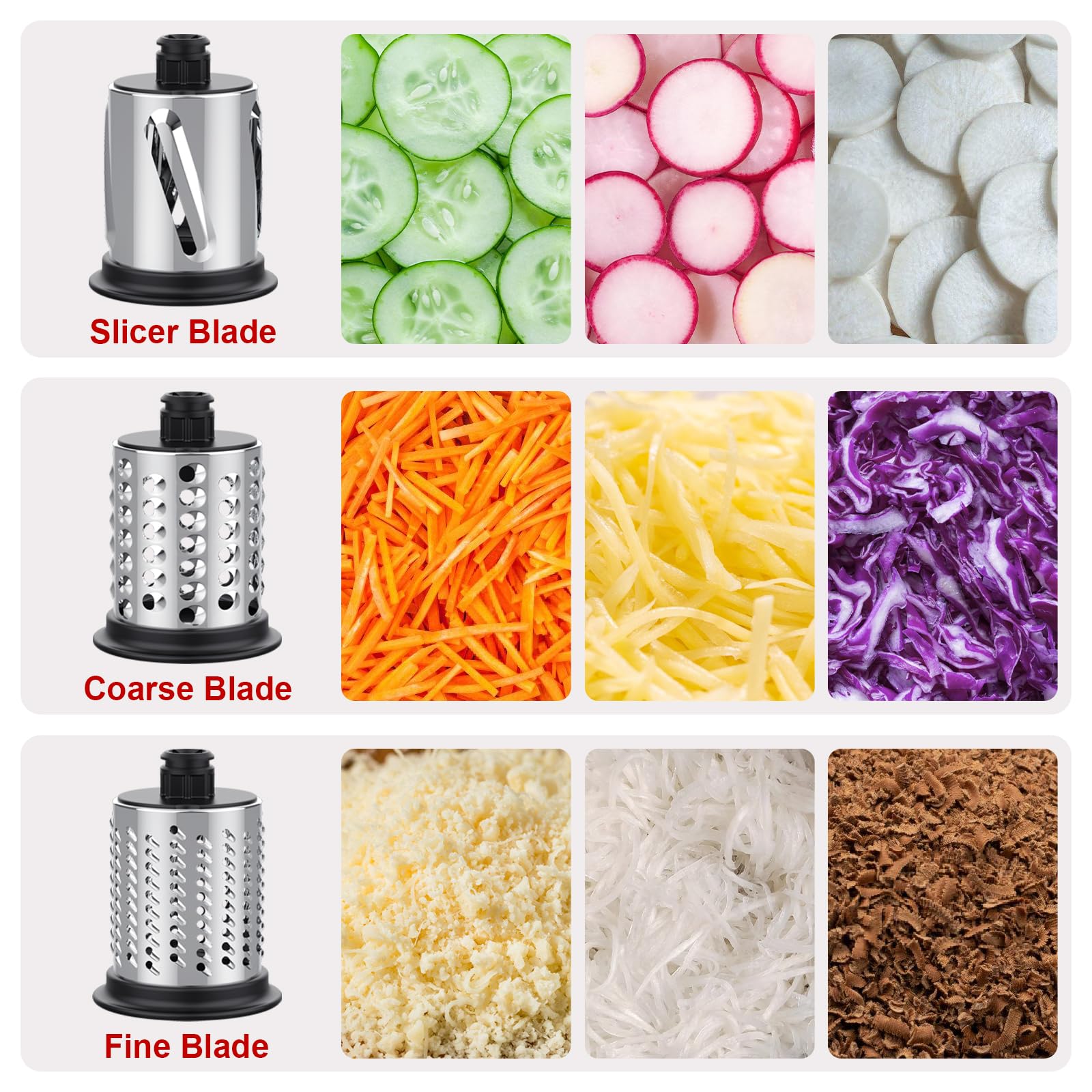 Slicer Shredder Attachment For Kitchenaid Stand Mixer, Cheese Grater Attachment For Kitchenaid, Vegetable Salad Maker Accessorie