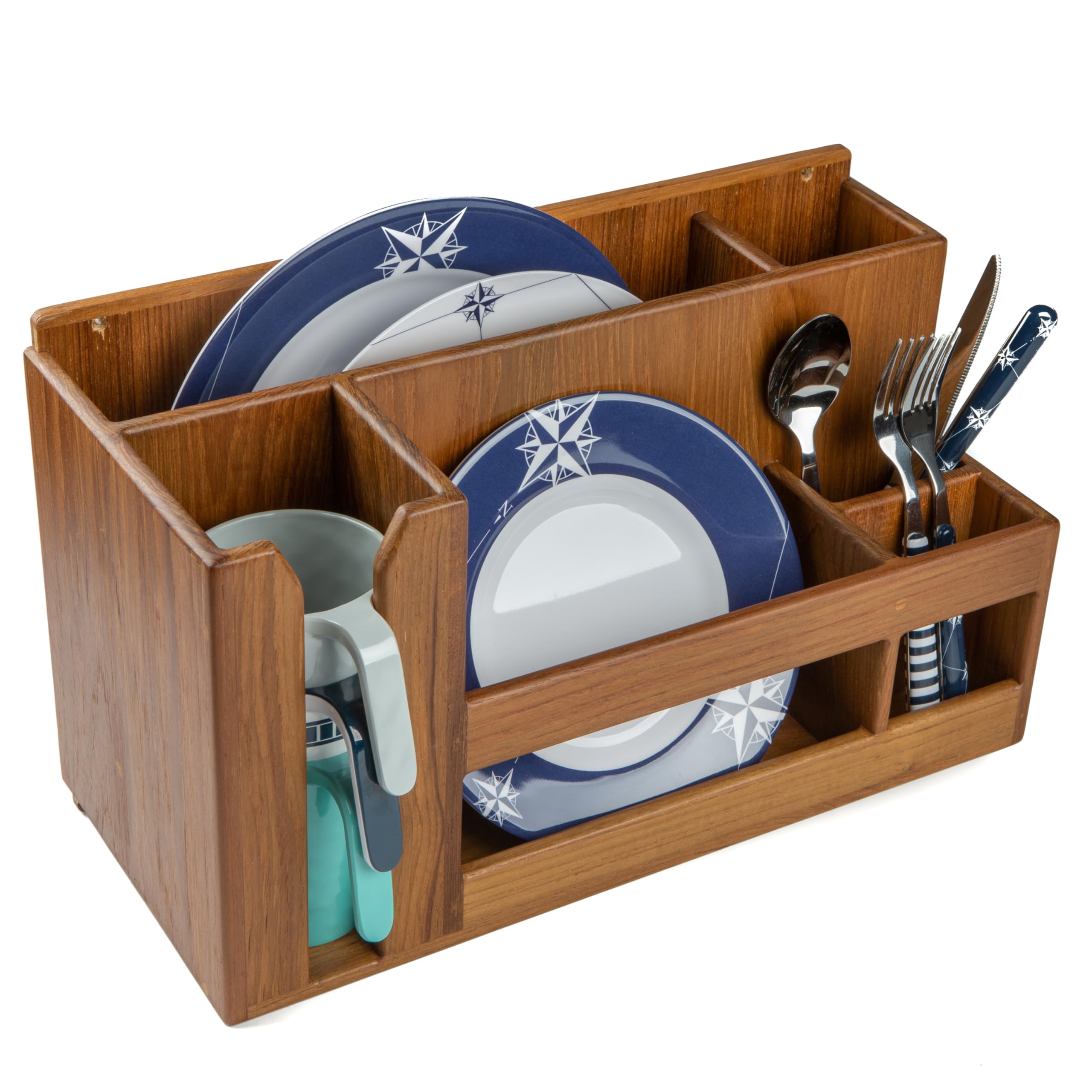 Whitecap 62404 Teak Dish/Cup/Utensil Holder,WBKITB00ICSFFD4