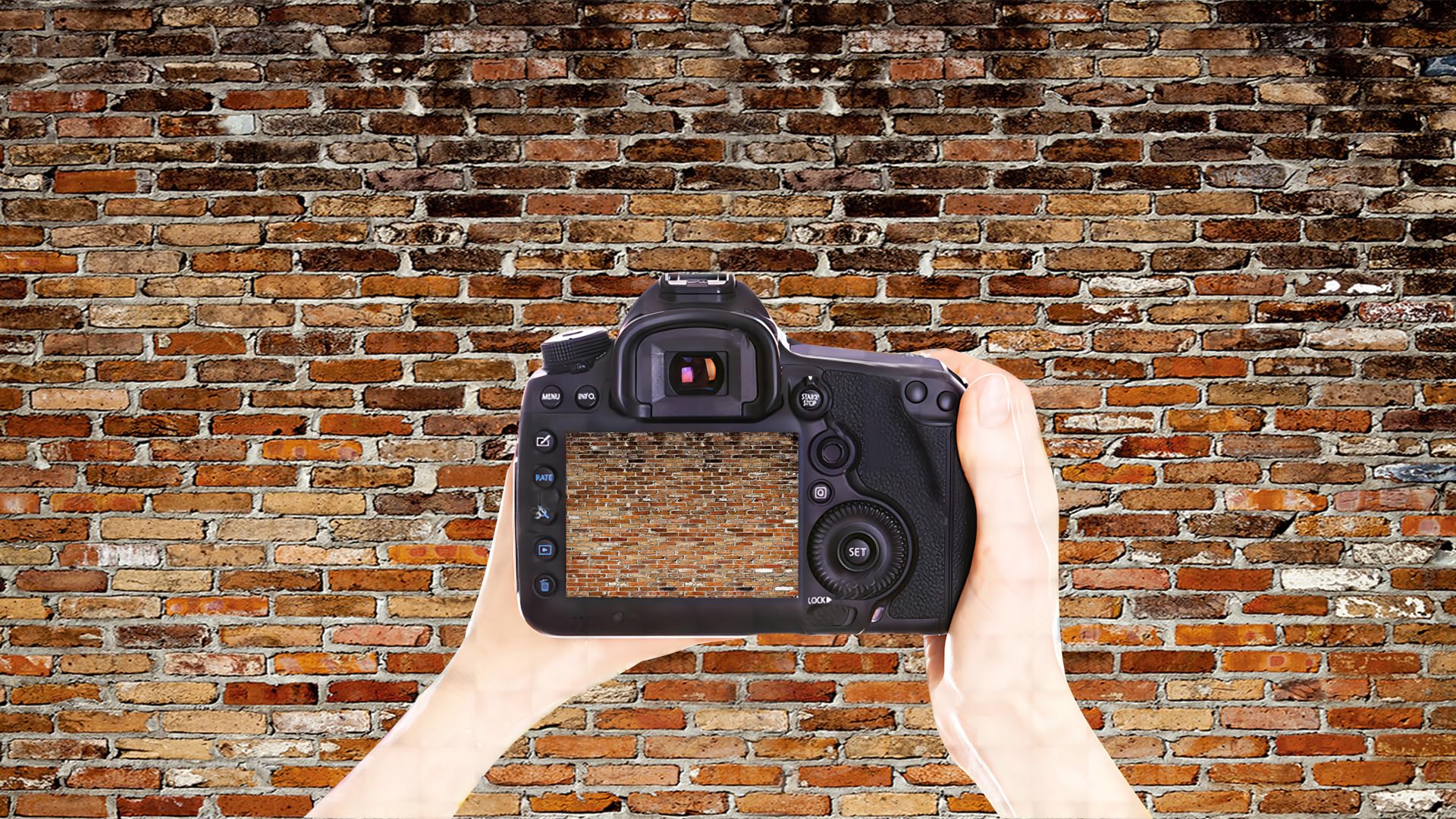 Yynxsy 10X10Ft Brick Wall Background Primary Color Brick Background Large Fabric Brick Photo Background Baby Shower Birthday Par