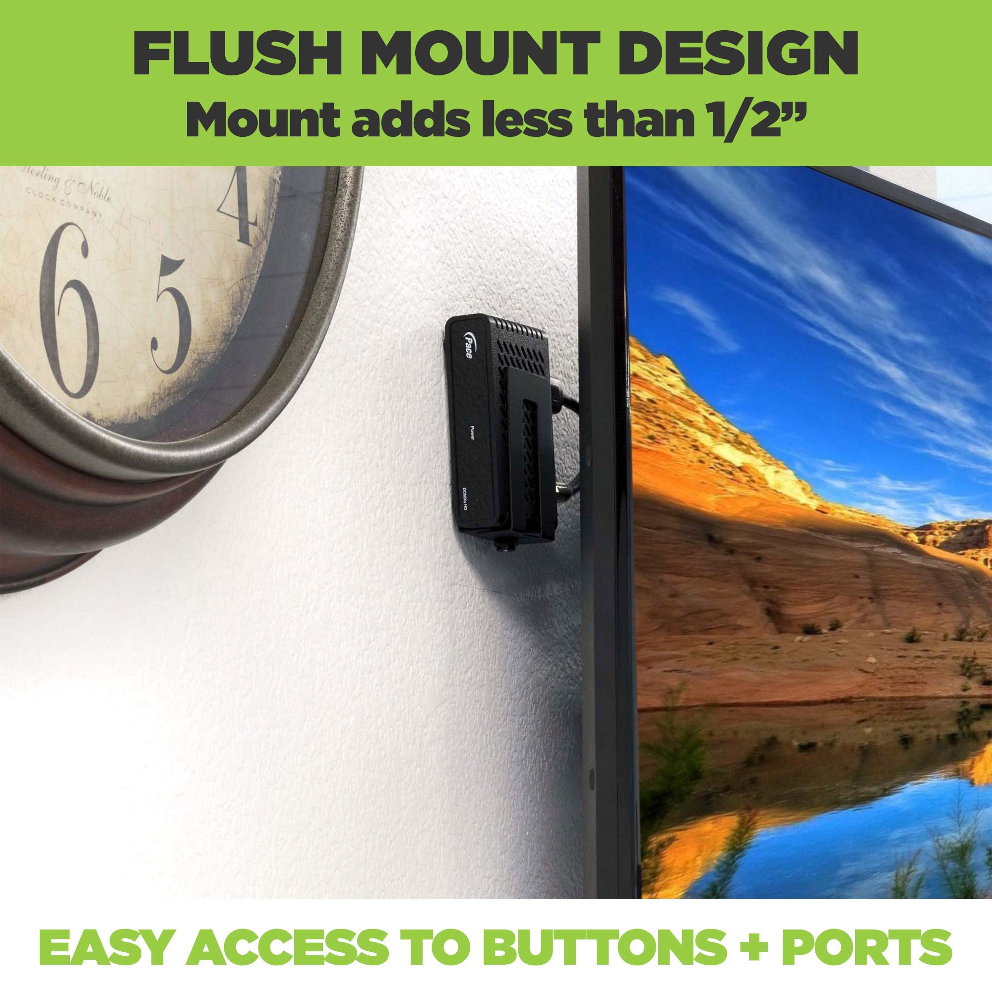 Hideit Mounts Uni Xs Mount   Patented In 2018, Made From Steel Adjustable Extra Small Device, Hide Your Cable Tv Box, Modems, Sa