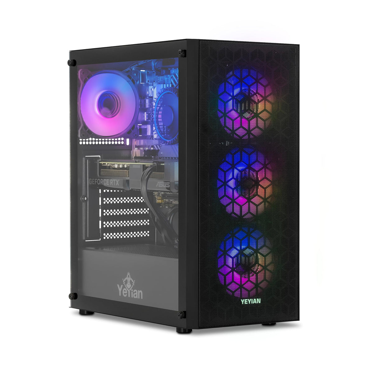 YEYIAN Gaming PC Yumi Intel Core i5 12400F 4.4GHz with Graphics RTX 3060Ti, 16GB DDR4, 1TB NVMe Win 11 Home