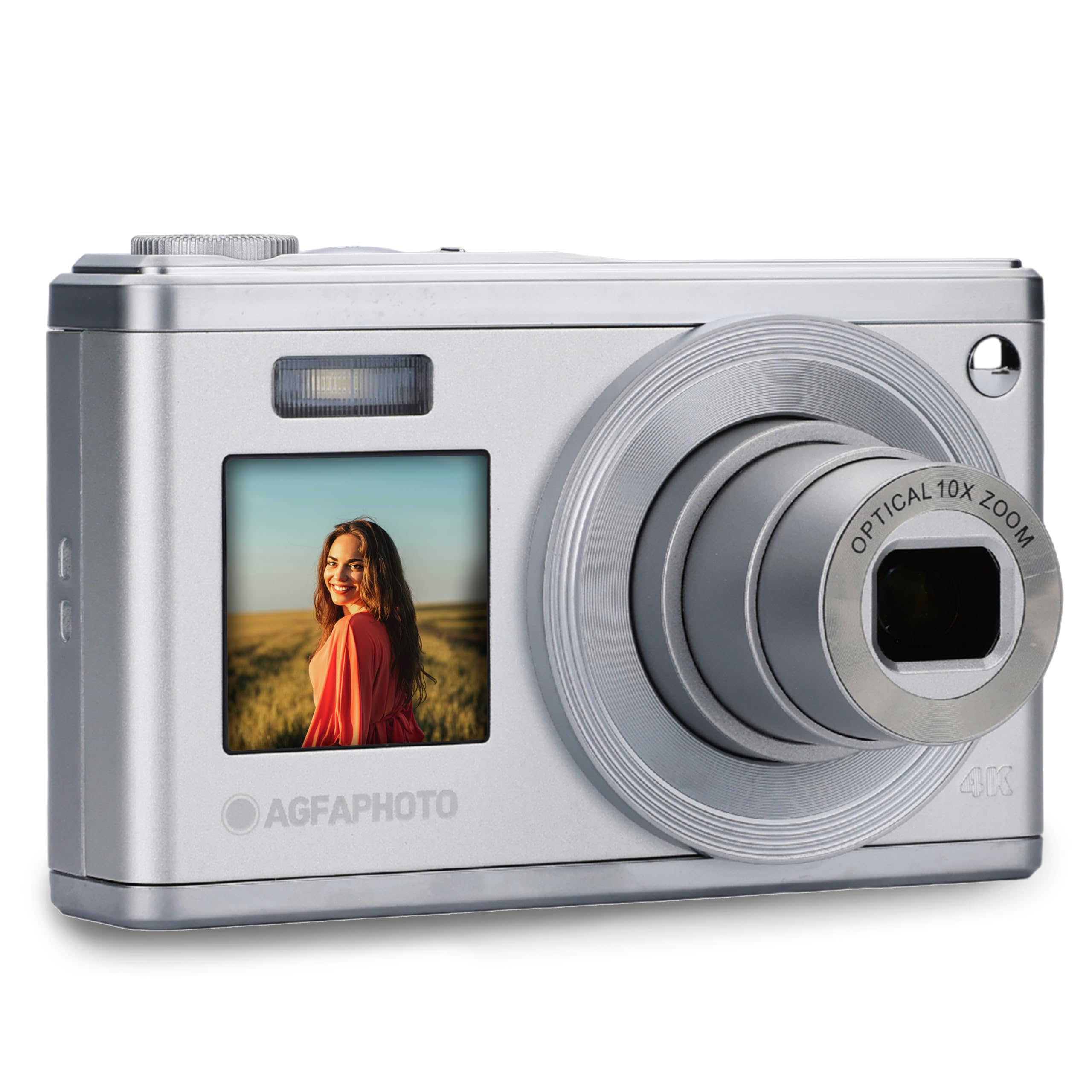 Agfa Photo Realishot DC9200 Compact Digital Camera with 10X Optical Zoom, Dual Screen and CMOS Sensor (Gray)