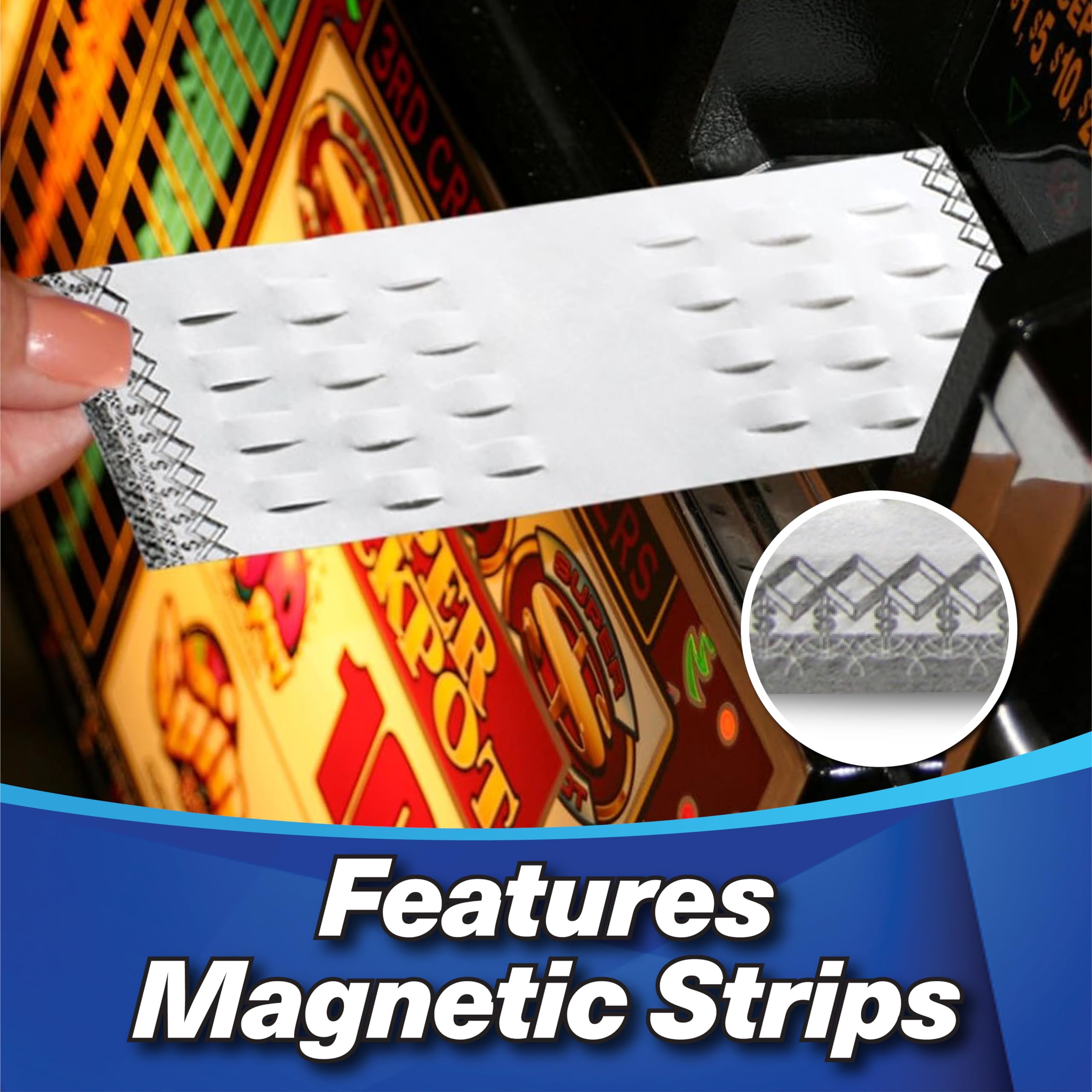 Waffletechnology Kicteam Cleaning Cards For Bill Acceptors (15 Cards)   Includes Magnetic Stripe For Universal Acceptance   Pres