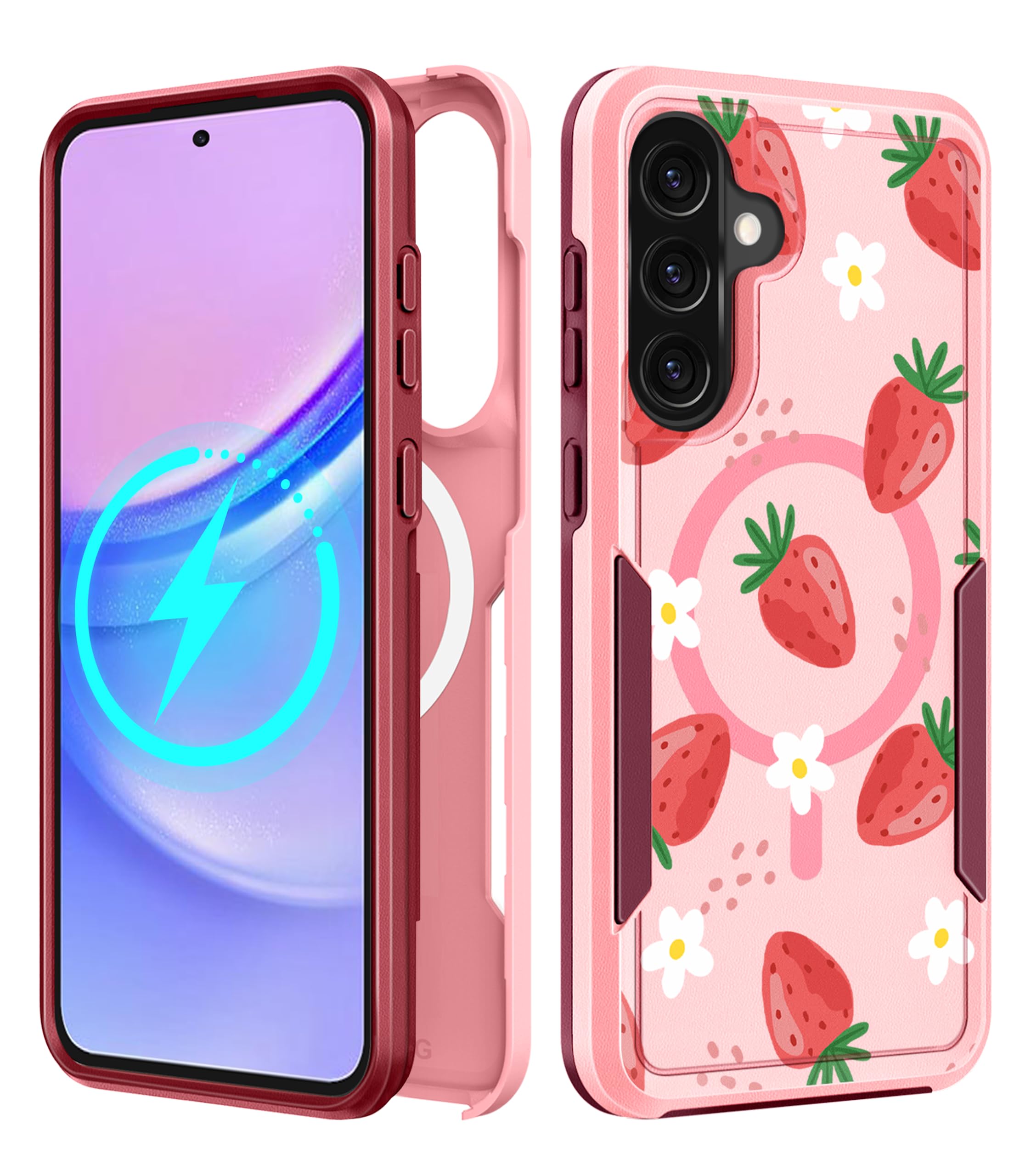 LISEVO for Samsung Galaxy A36 5G Phone Case - Compatible with MagSafe Women Girls Cute Magnetic Protective Cover Girly Kawaii St