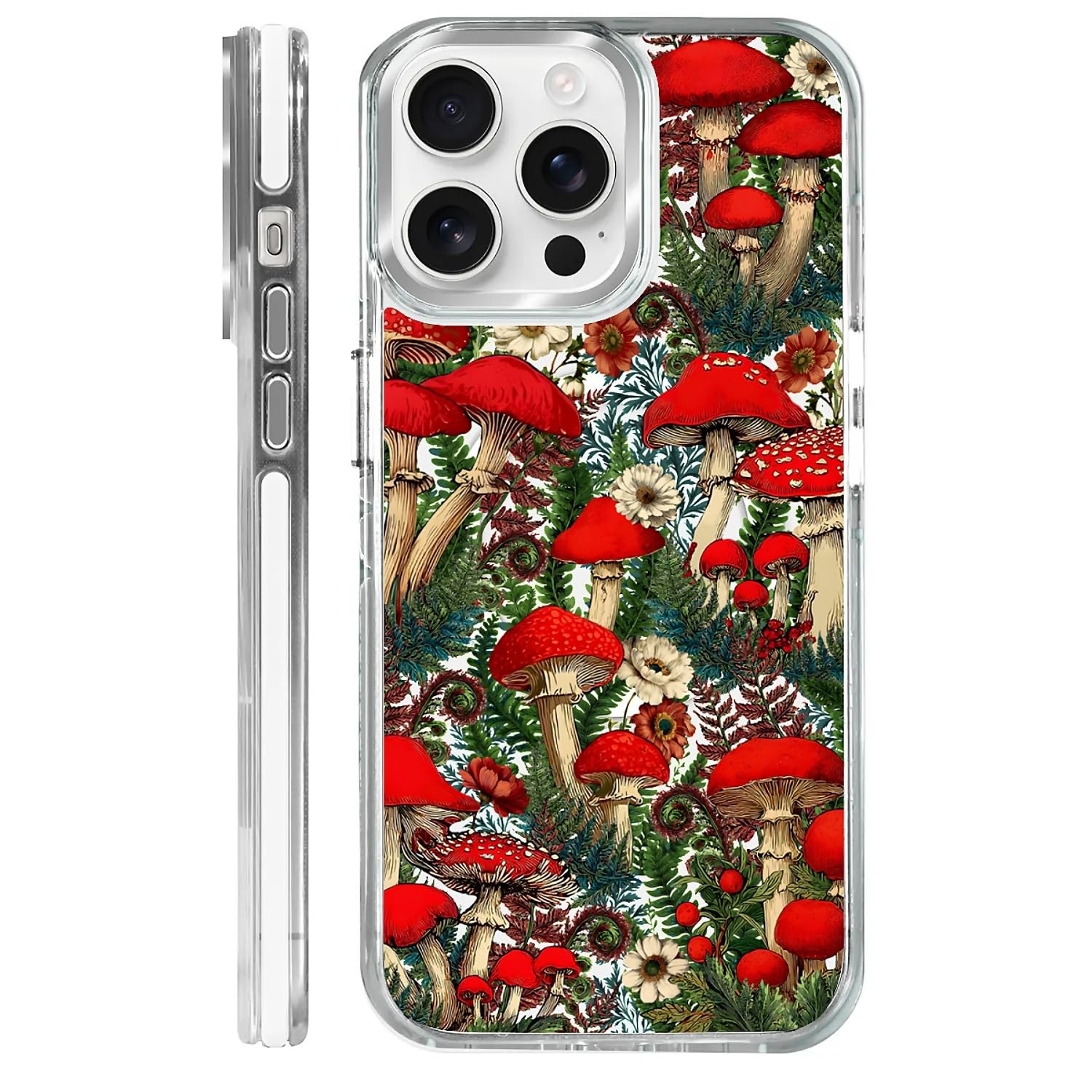 OKBUOK for iPhone 16 Pro Max Case [Compatible with Magsafe],Girls Women Clear Magnetic Case Silicone Shockproof Protective Cover