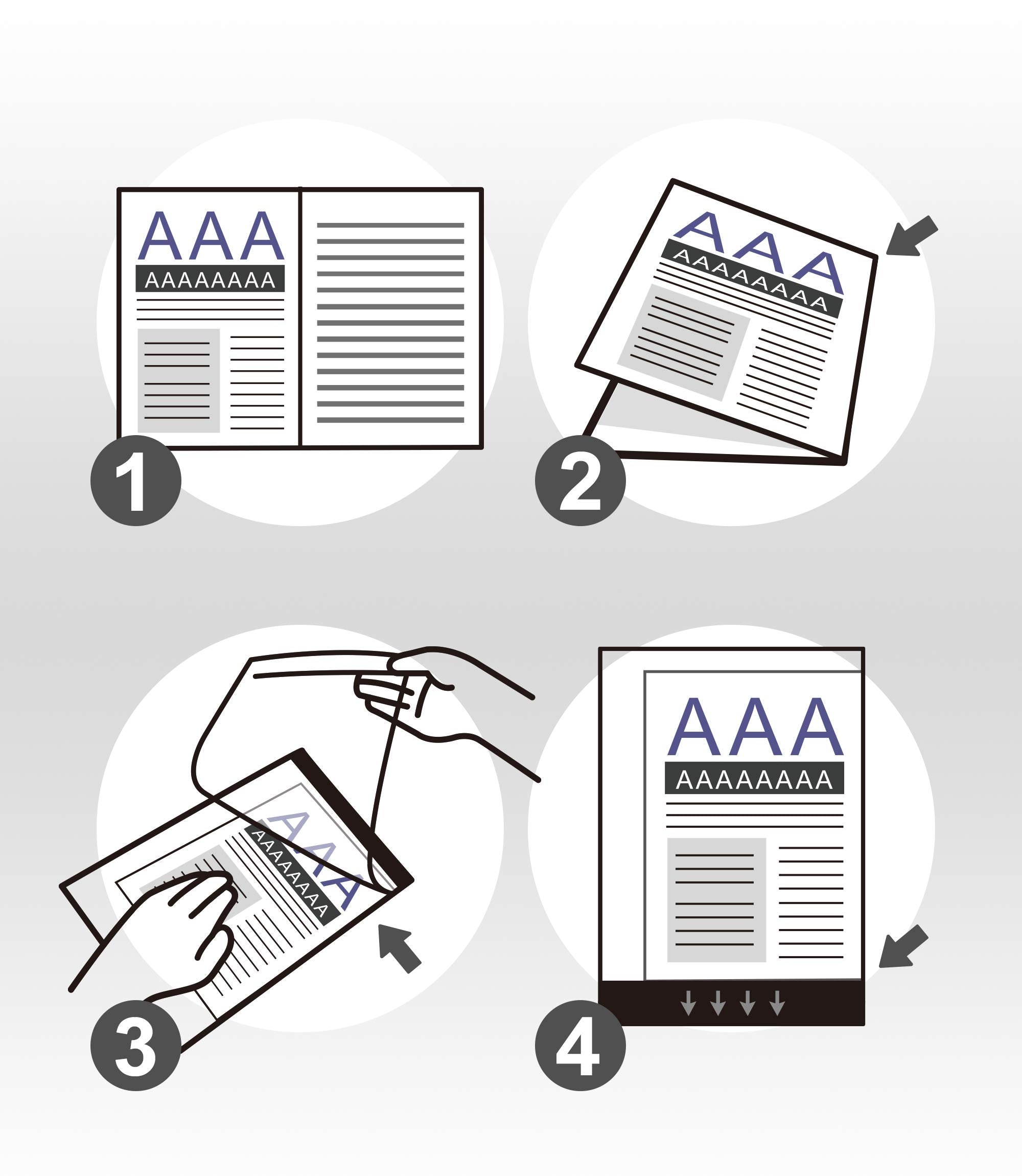 Plustek Document Carrier Sheets Pack (10 Pcs) A4 / Letter Size   Protects Fragile Paper And A3 Size Document By Folding   Suppor