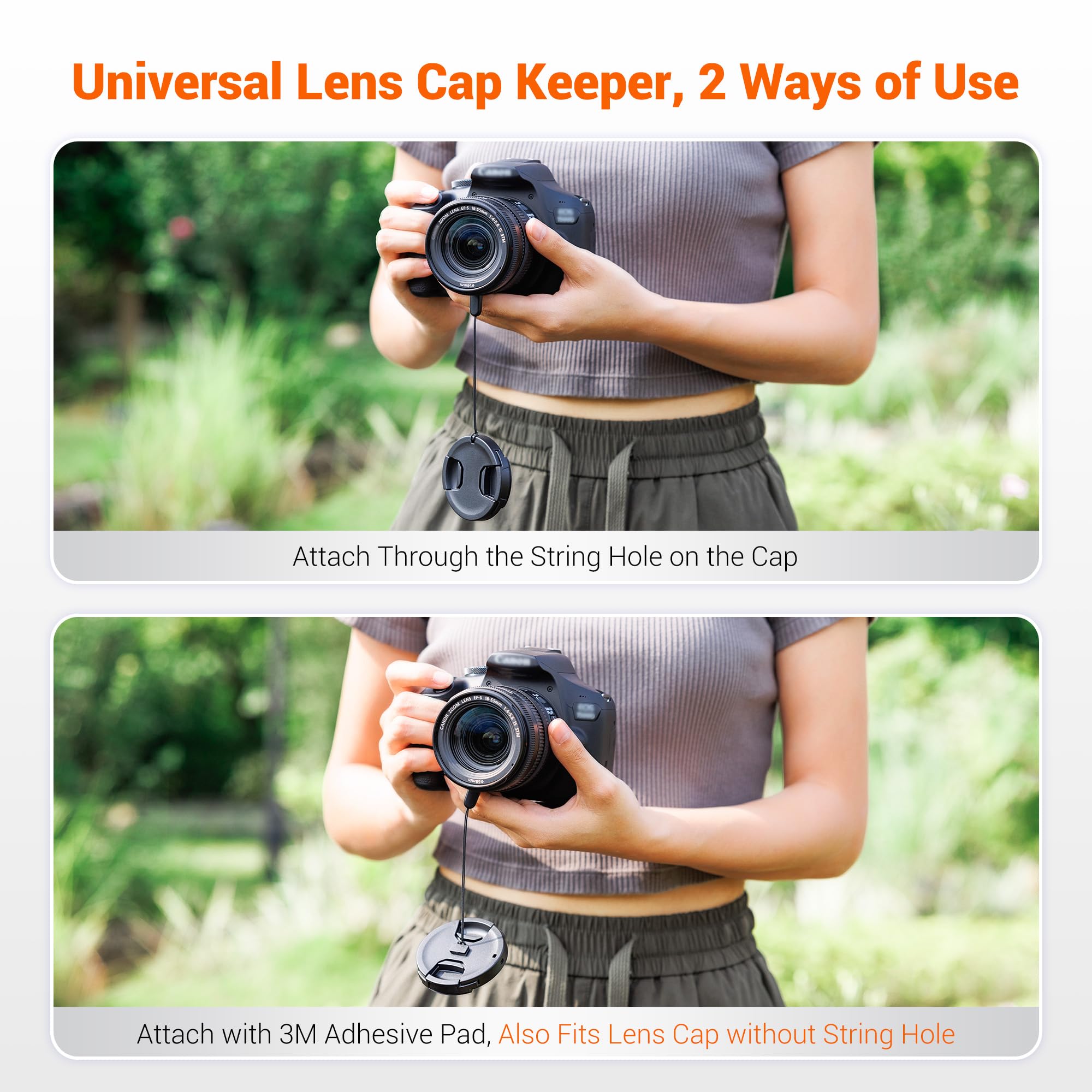 Jjc 2-Pack 77Mm Front Lens Cap Cover With Deluxe Cap Keeper For Canon Rf 14-35Mm F4 L Is Usm, Nikon Z 24-120Mm F4 S, Nikkor Z 28