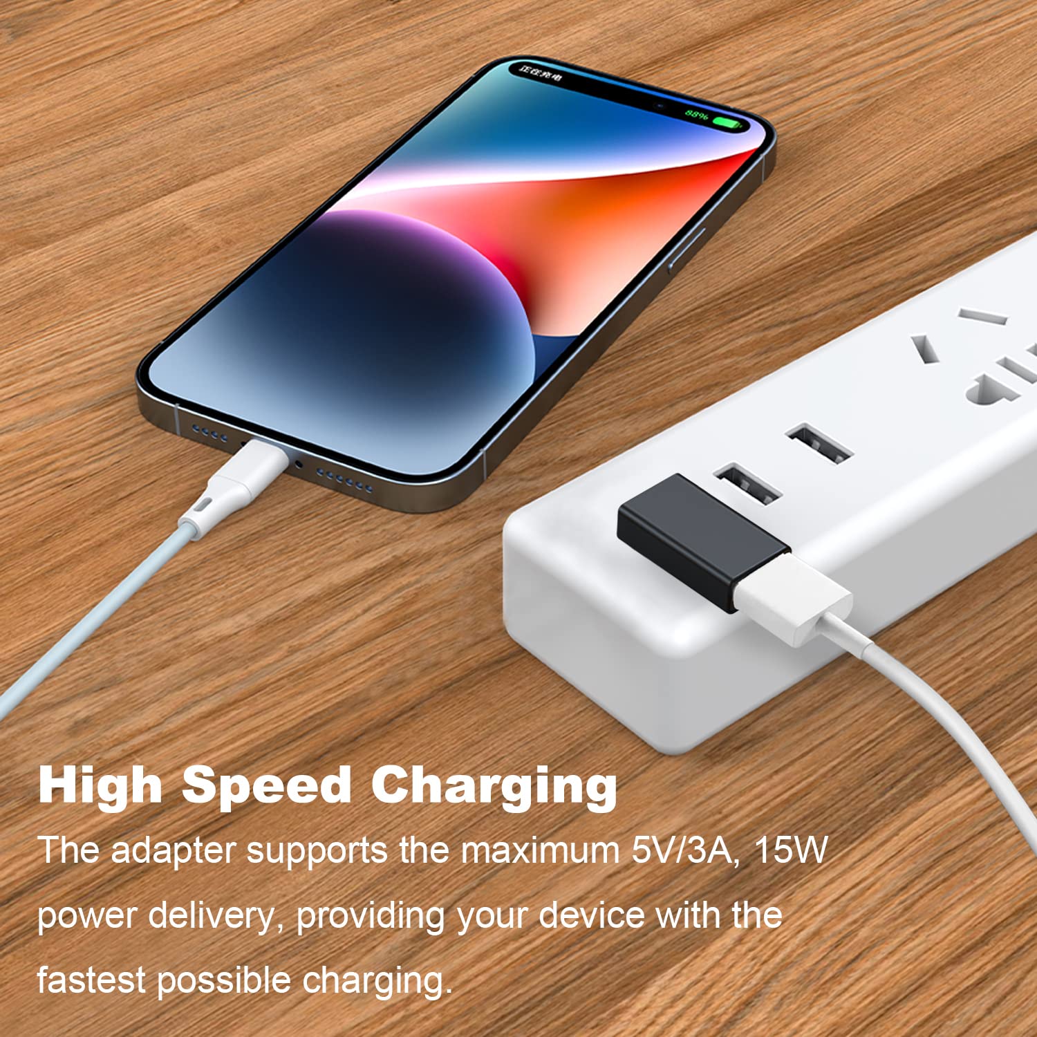 Areme 90 Degree Usb 3.0 Adapter 2 Pack, Right Angle Usb A Male To Female Converter Extender For Pc, Laptop, Usb A Charger, Power Bank And More (Black)