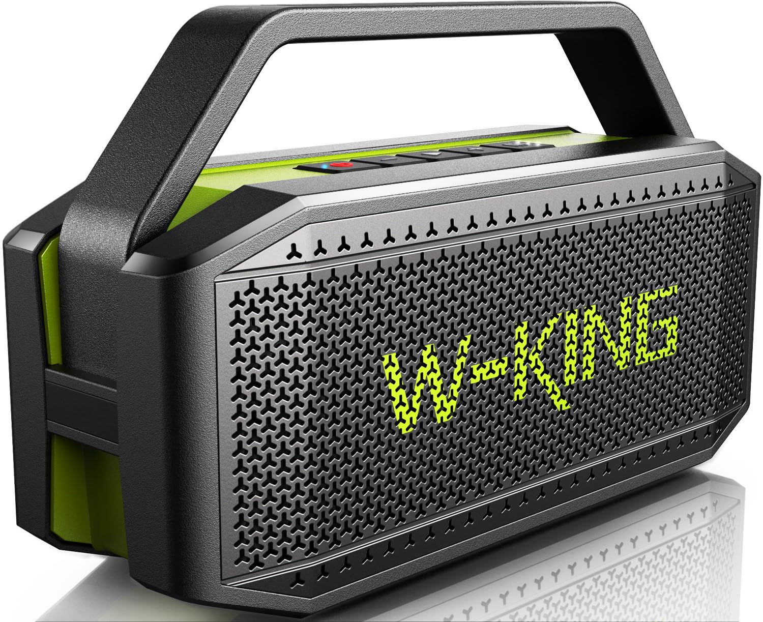 W King Portable Speakers Bluetooth Wireless, 100W Max Loud Stereo Sound With 2 Subwoofer, Ipx6 Waterproof Outdoor Speaker, Ex Large Passive Radiator  60W All Round Rich Bass, 40H/Eq/Powerbank/Tf/Aux
