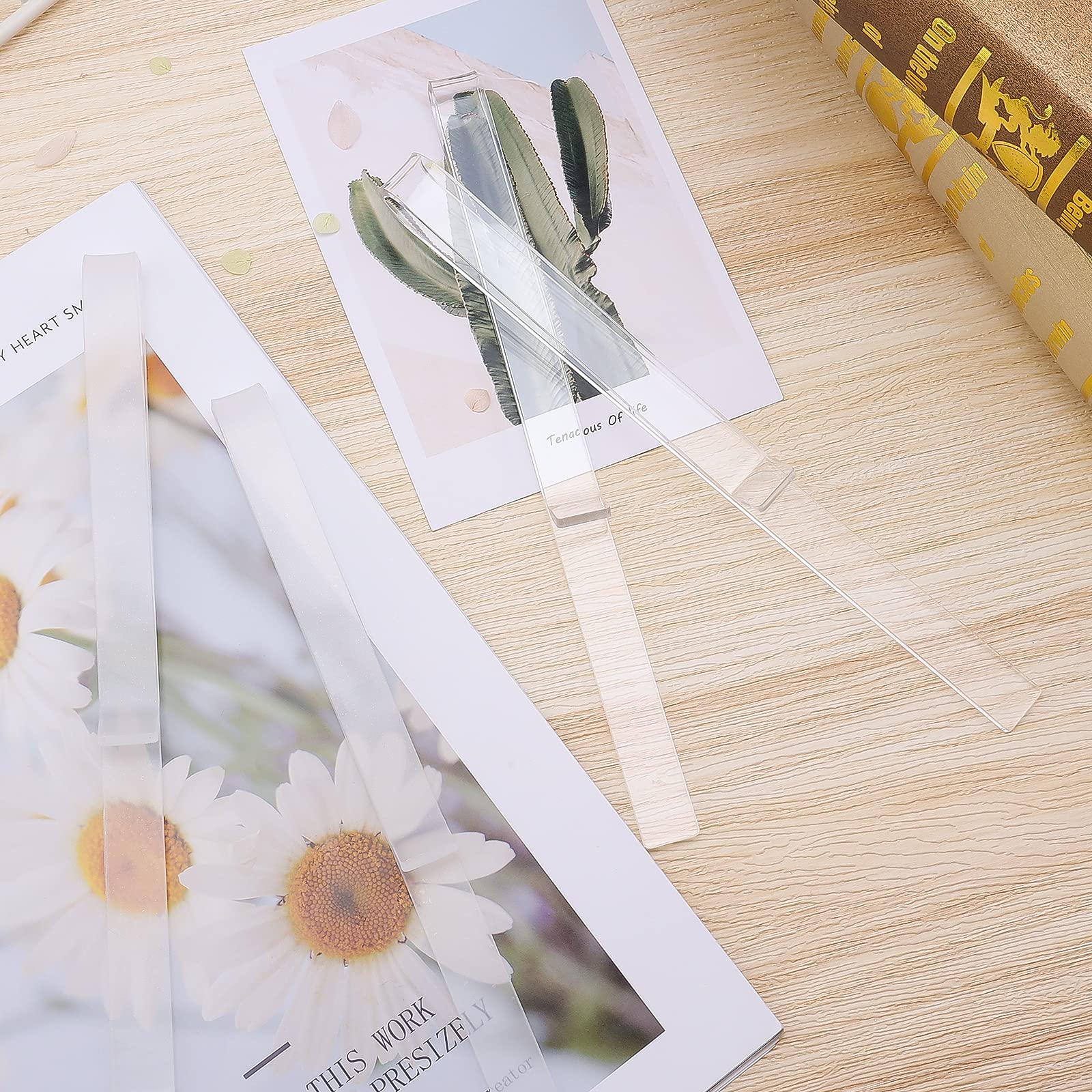 Savita 10 Pcs Music Stand Clips, Clear Acrylic Music Holder Clip Book Page Clip For Wind For Musician Composer Outdoor Gig Rehea