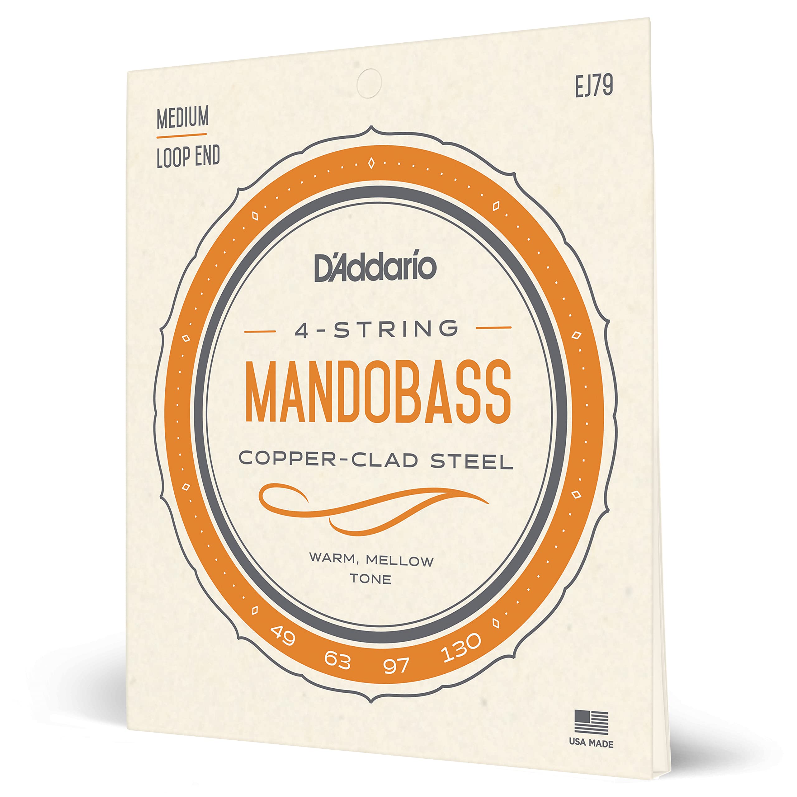 D'Addario J79 Copper Mandobass Strings, 49 130