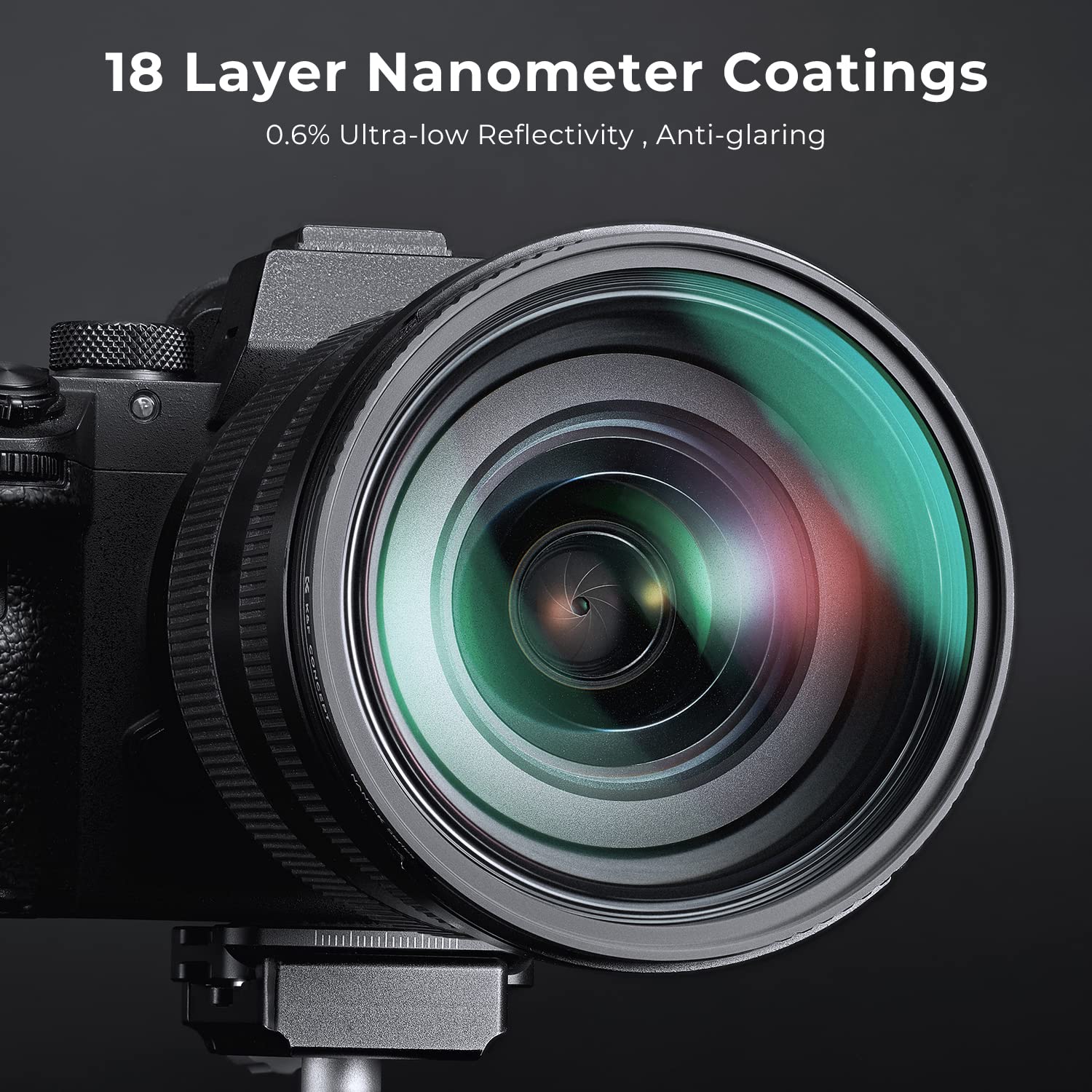 K&F Concept 58mm Black Diffusion 1/2 Mist Cinematic Effect Camera Filter K-Series with 18 Multi-Layer Coatings