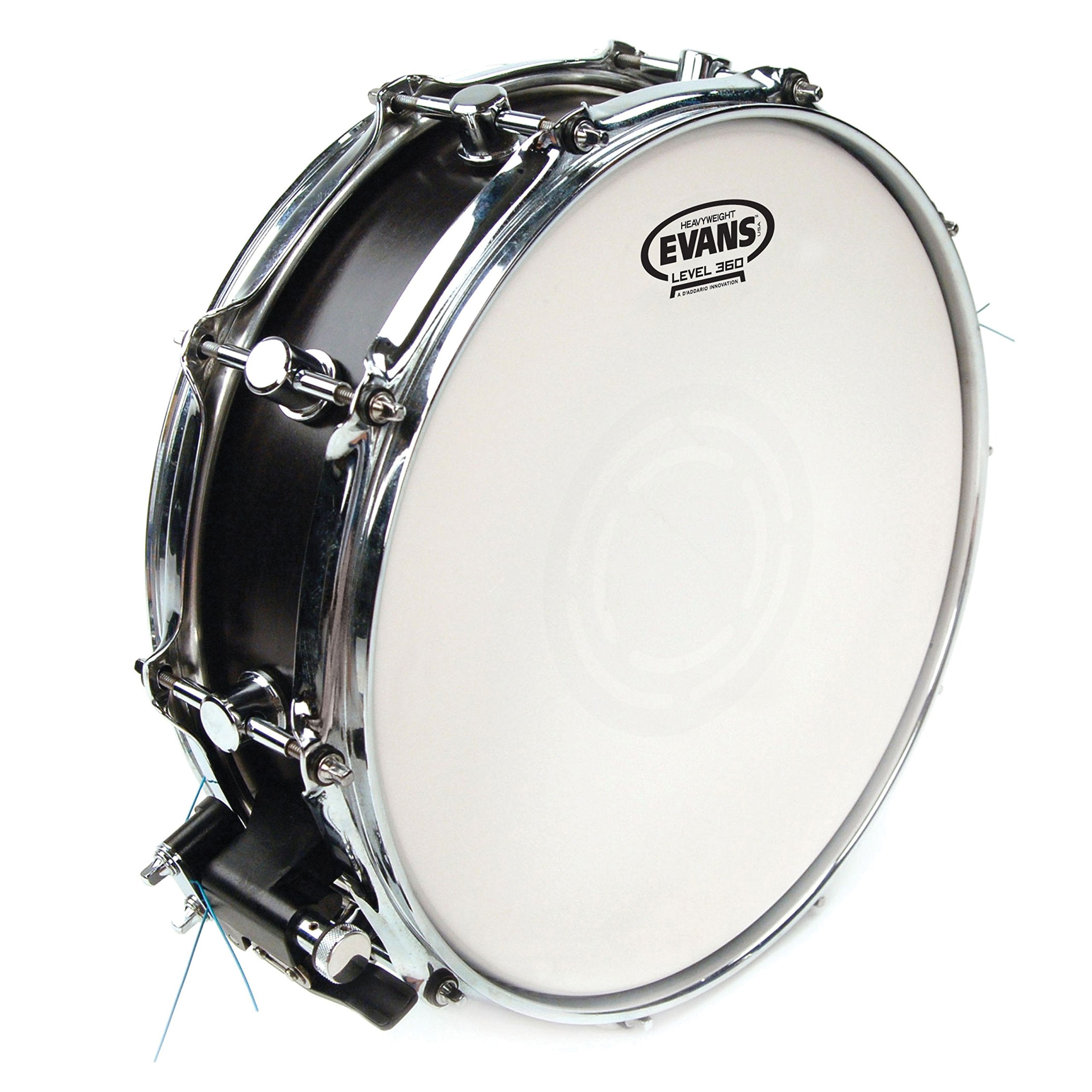 Evans Heavyweight Coated Drumhead   Coated Snare Drum Head   Reverse Dot For Durability, Focus, Attack   2 Plies Of Film   12 In