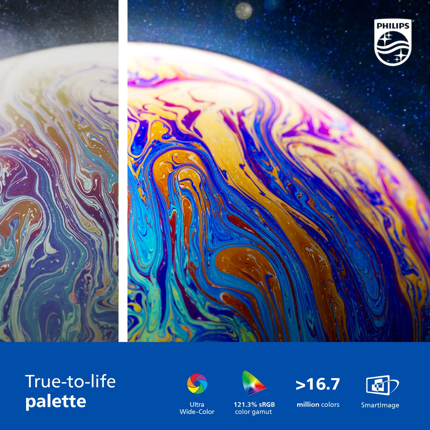 Philips 346E2Cuae 34'' Curved Frameless, Ultrawide Qhd 3440X1440,100Hz, 121% Srgb, 1Ms Mprt, Usb C Charging, Multiview Pip/Pbp,