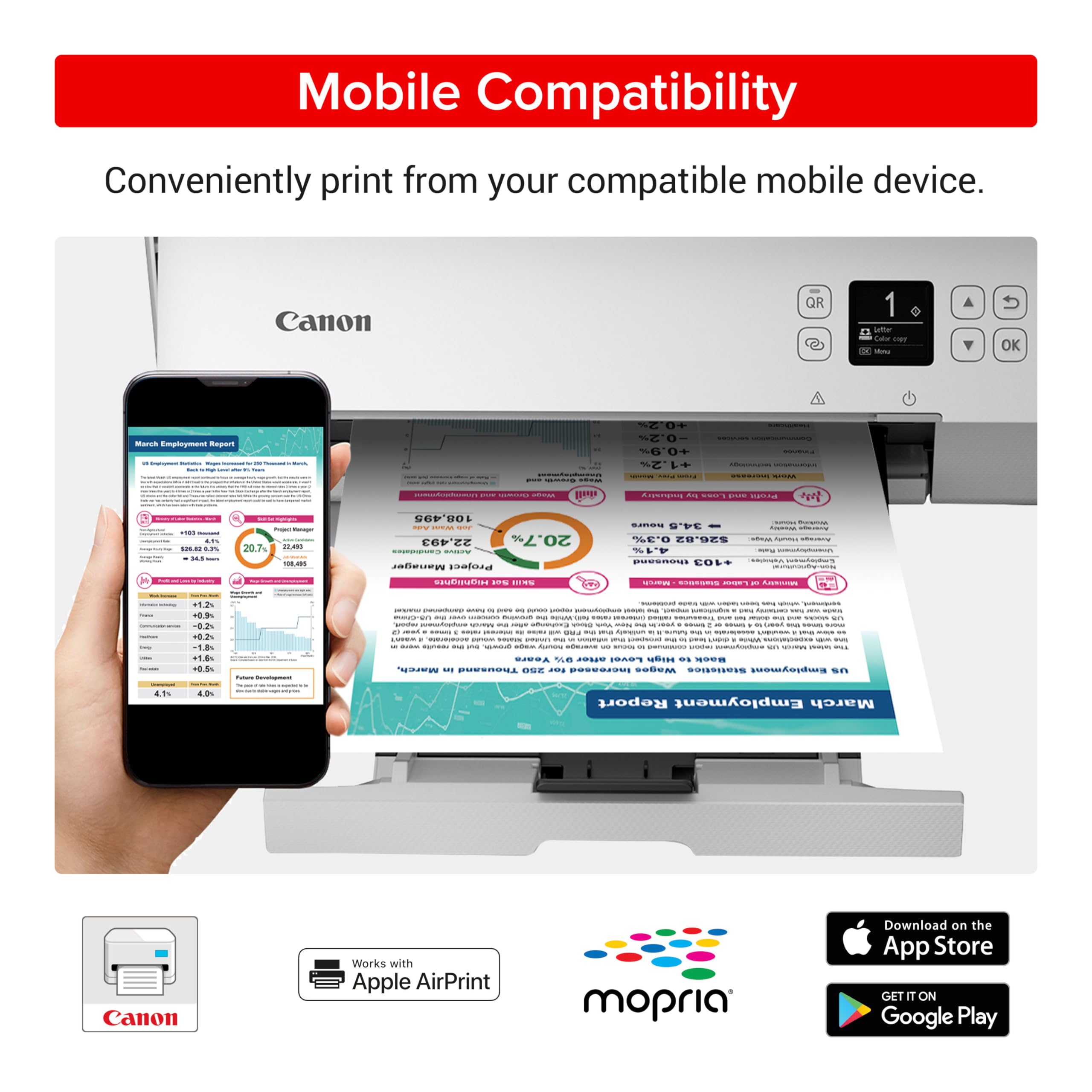 Canon Pixma Ts6420A All In One Wireless Inkjet Printer [Print,Copy,Scan], White