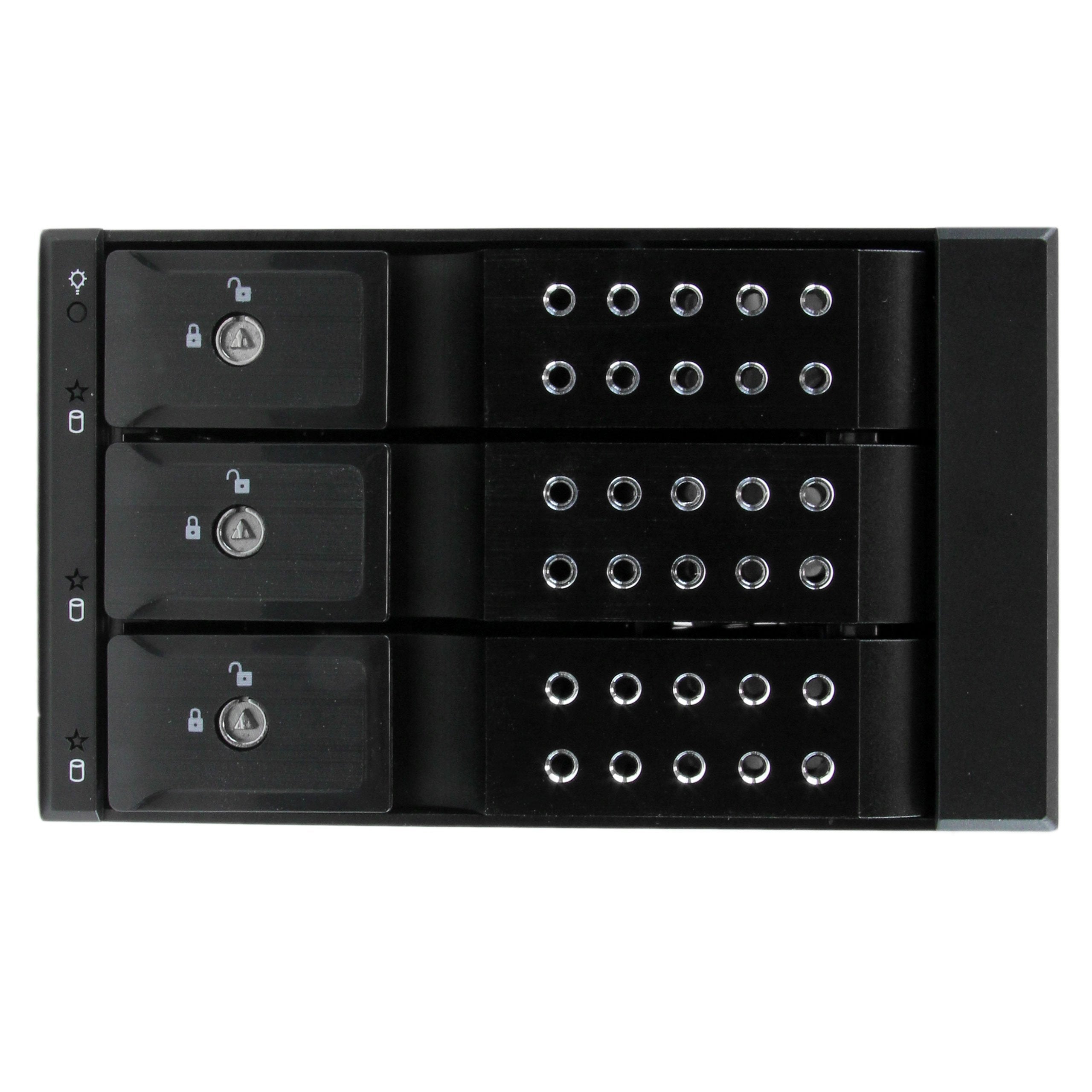 Startech.Com 3 Bay Hot Swap Backplane For 3.5In Sas Ii/Sata Iii   6 Gbps Hdd   Aluminum Trayless Mobile Rack Backplane (Hsb3Sats