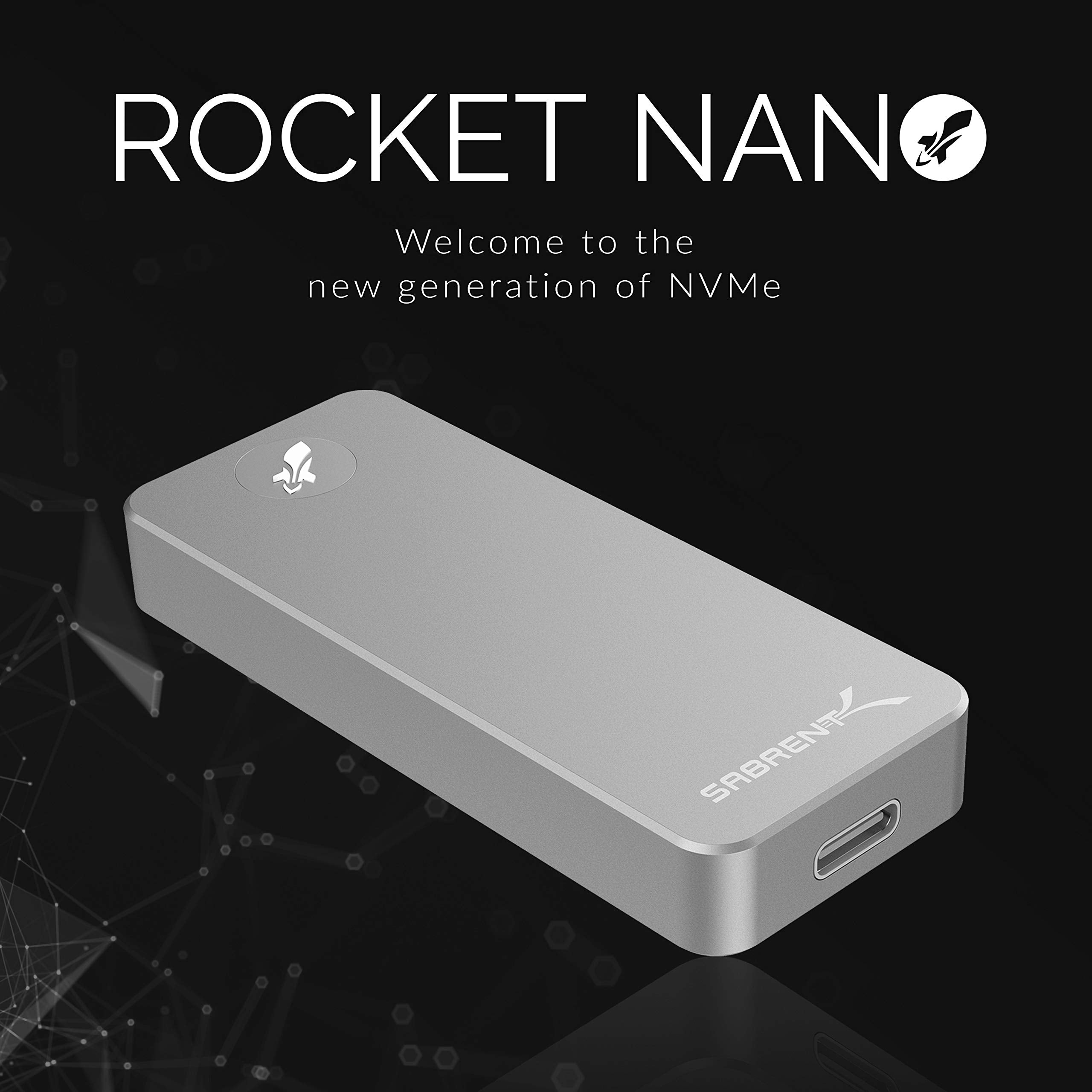 Sabrent Rocket Nano 512Gb Usb 3.2 10Gb/S External Aluminum Ssd (Silver) (Sb 512 Nano)