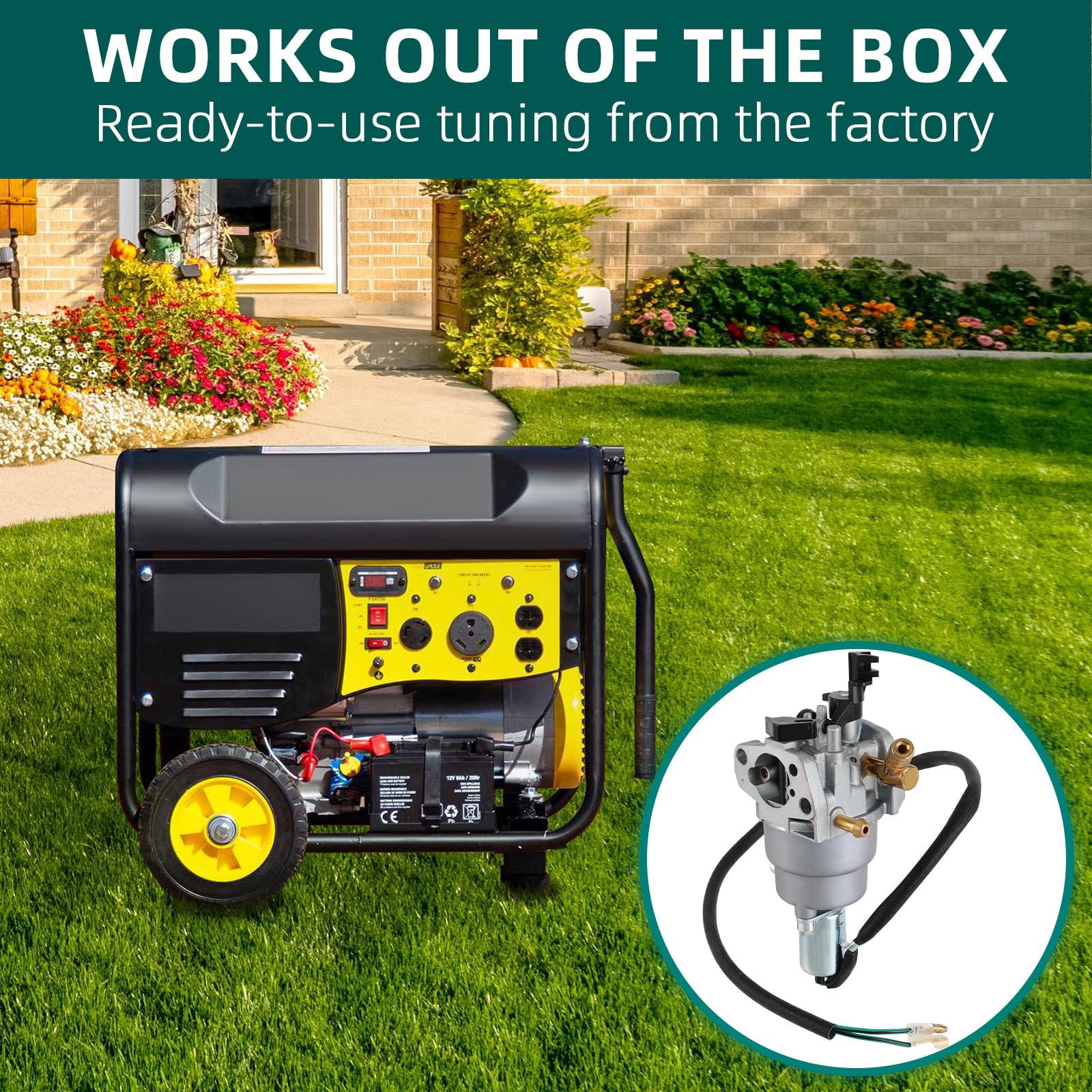 Autokay 76533 Dual Fuel Generator Carburetor Fits For Champion Power Equipment 76533 3800W 3500W 4750 Watt 100307 100397 100401