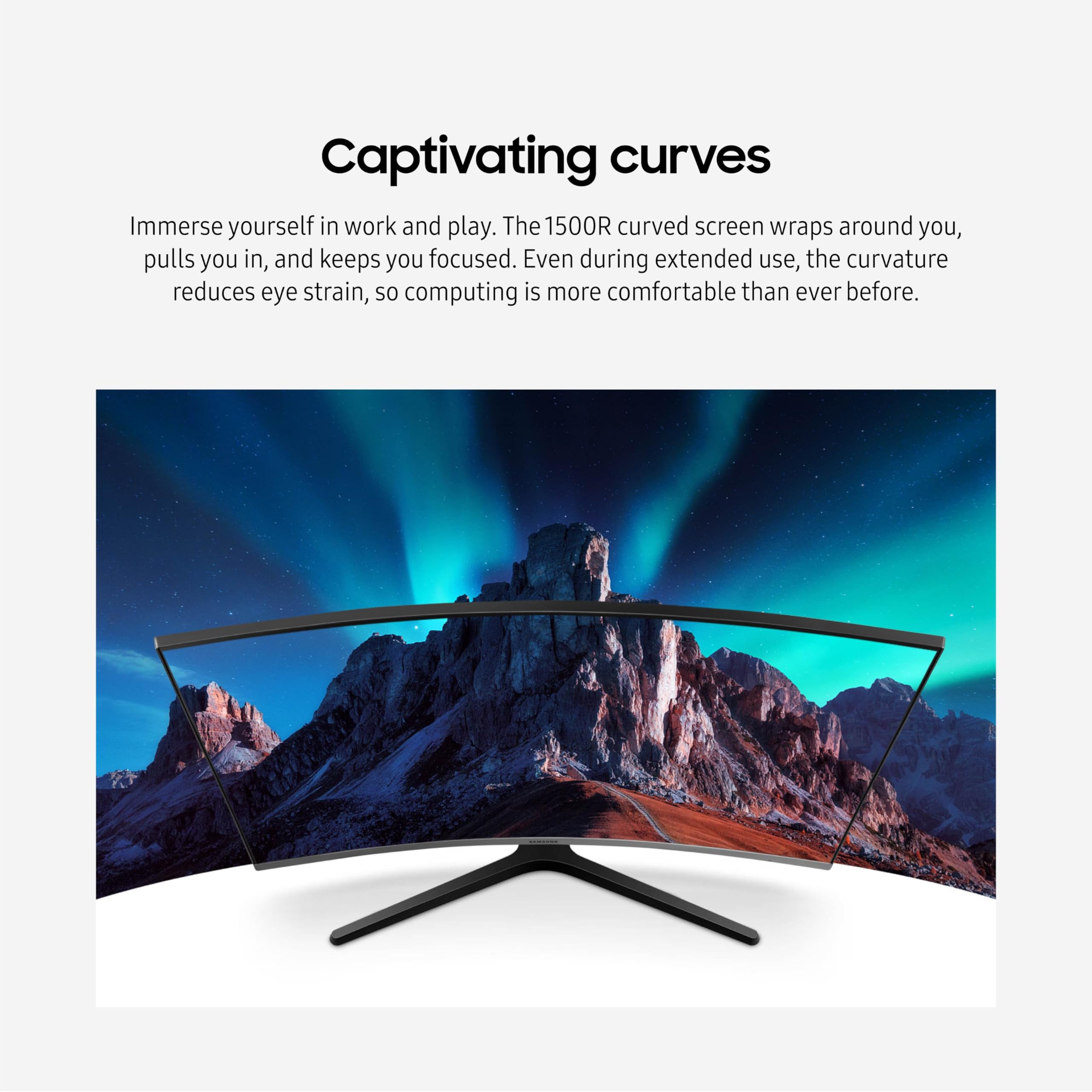 Samsung 32 Cr50 Fhd 1500R Curved Monitor, 75Hz, 4Ms Gtg, Amd Freesync, Hdmi, Vga (Lc32R500Fhnxza)