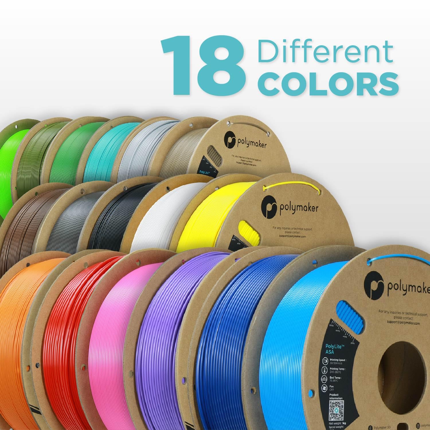 Polymaker Asa Filament 1.75Mm Natural, 1Kg Asa 3D Printer Filament, Heat & Weather Resistant   Asa 3D Filament Perfect For Print