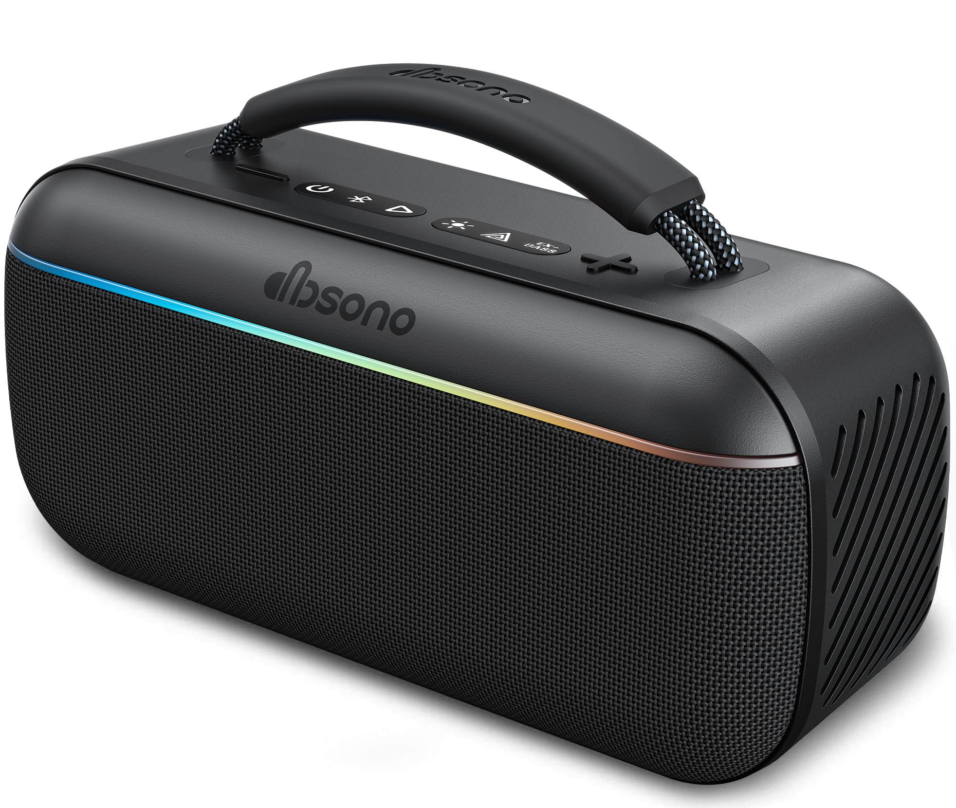 dbsono Bluetooth Speaker Portable Wireless, 100W Peak, Bluetooth 6.0, Black