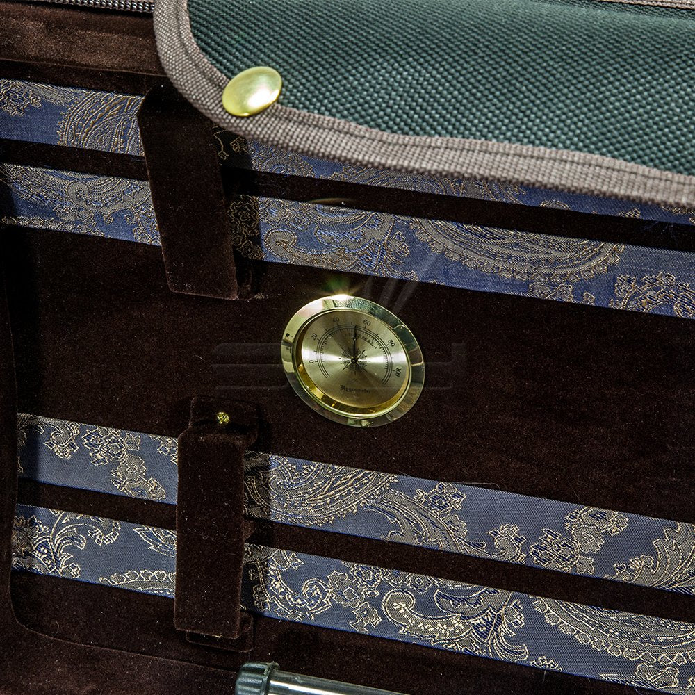 Paititi Ptvnqf28 4/4 Full Size Professional Oblong Shape Lightweight Violin Hard Case, Black/Brown