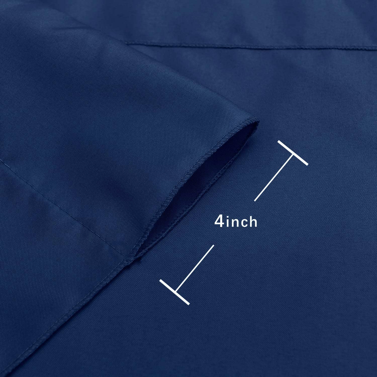 Hiasan Navy Blue Backdrop Curtains For Parties, Polyester Photography Backdrop Drapes For Family Gatherings, Wedding Decorations