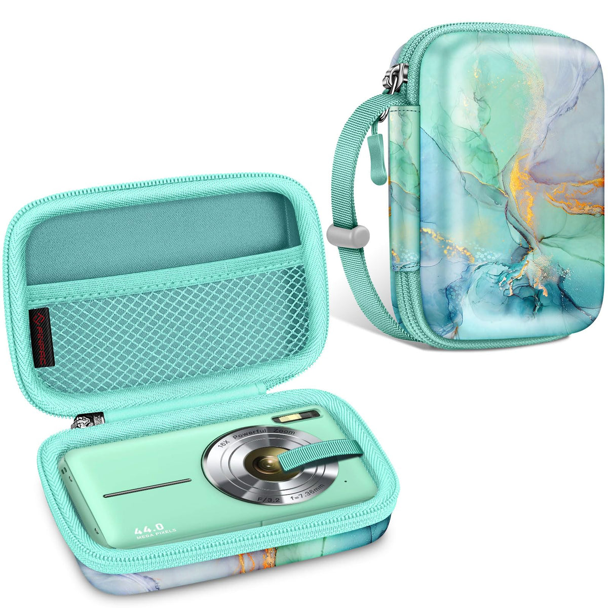 Fintie Digital Camera Case Compatible with Kodak Pixpro FZ55/ FZ45/ FZ53/ FZ43/ WPZ2, Canon PowerShot ELPH 360/ Lecran/CAMKORY, Small Cameras Carrying Bag, Constellation
