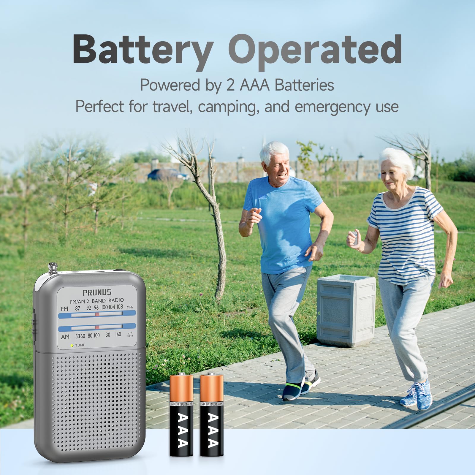 Pocket Battery Am Fm Radio Portable, Mini Transistor Radio With Excellent Reception, Tuning Knob With Signal Indicator, Aaa Batt