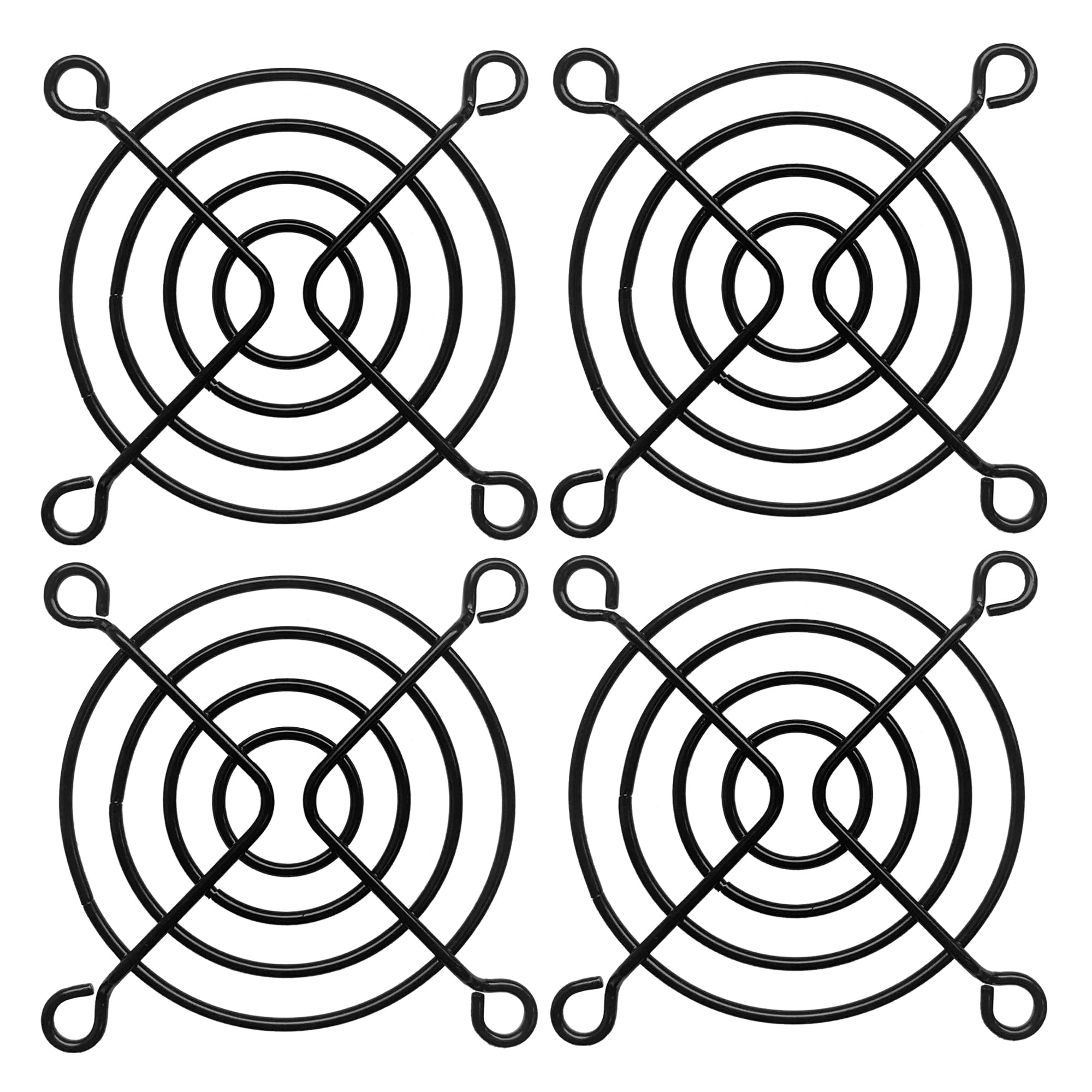 Black Fan Finger Grill 60mm 4 Pack