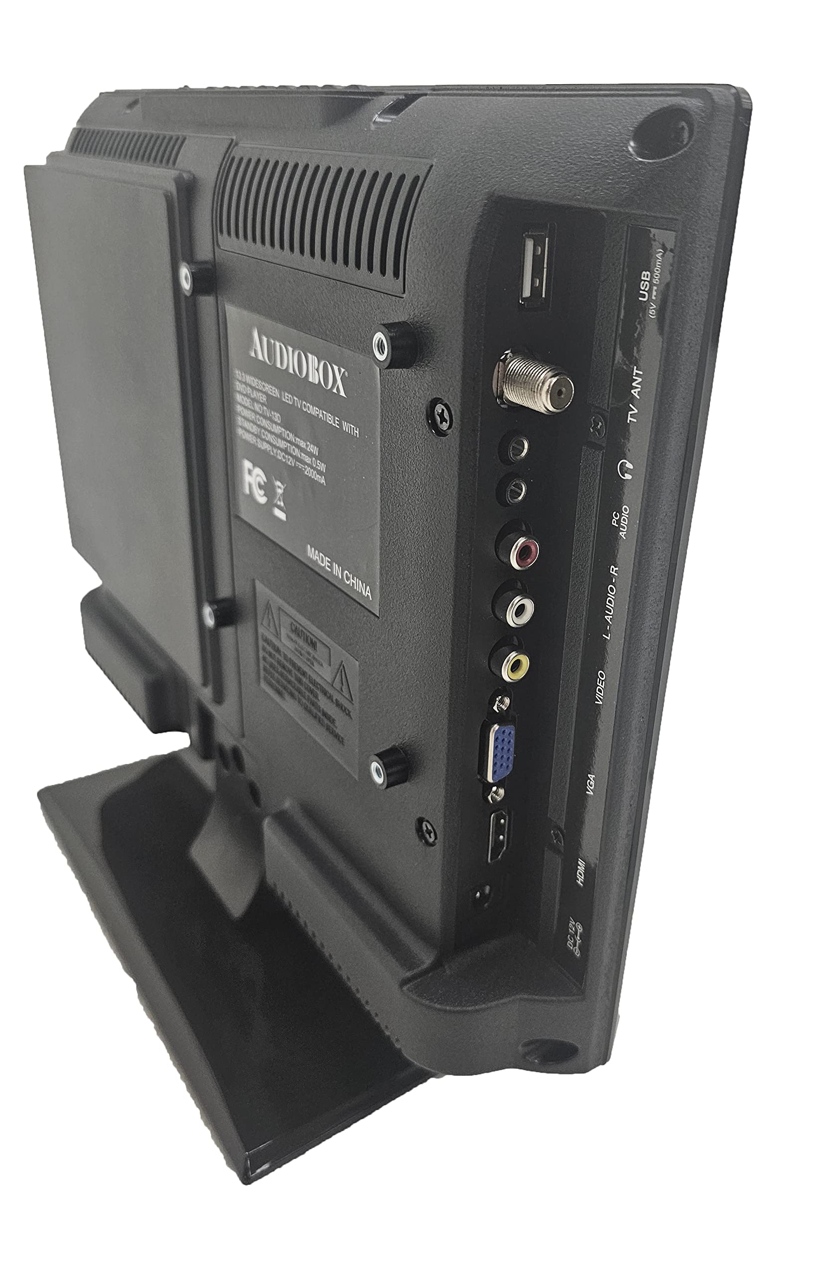 Audiobox 13'' Tv Widescreen Hdtv, Built In Dvd Player With Hdmi & Usb With Car Cord Adapter And Digital Noise Reduction (Tv  13D