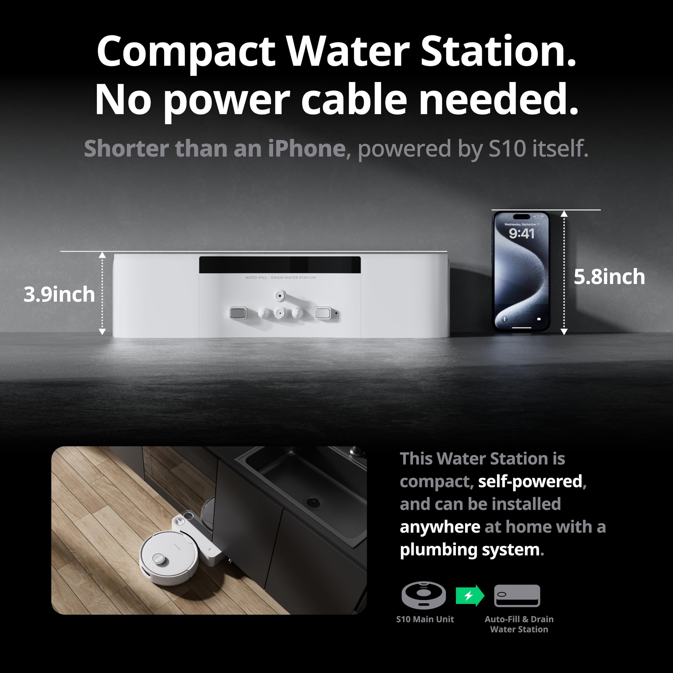 Switchbot S10 Robot Vacuum And Mop With Dual Stations, Self Draining And Self Refilling, Auto Mop Washing/Drying, Liftable Mop,