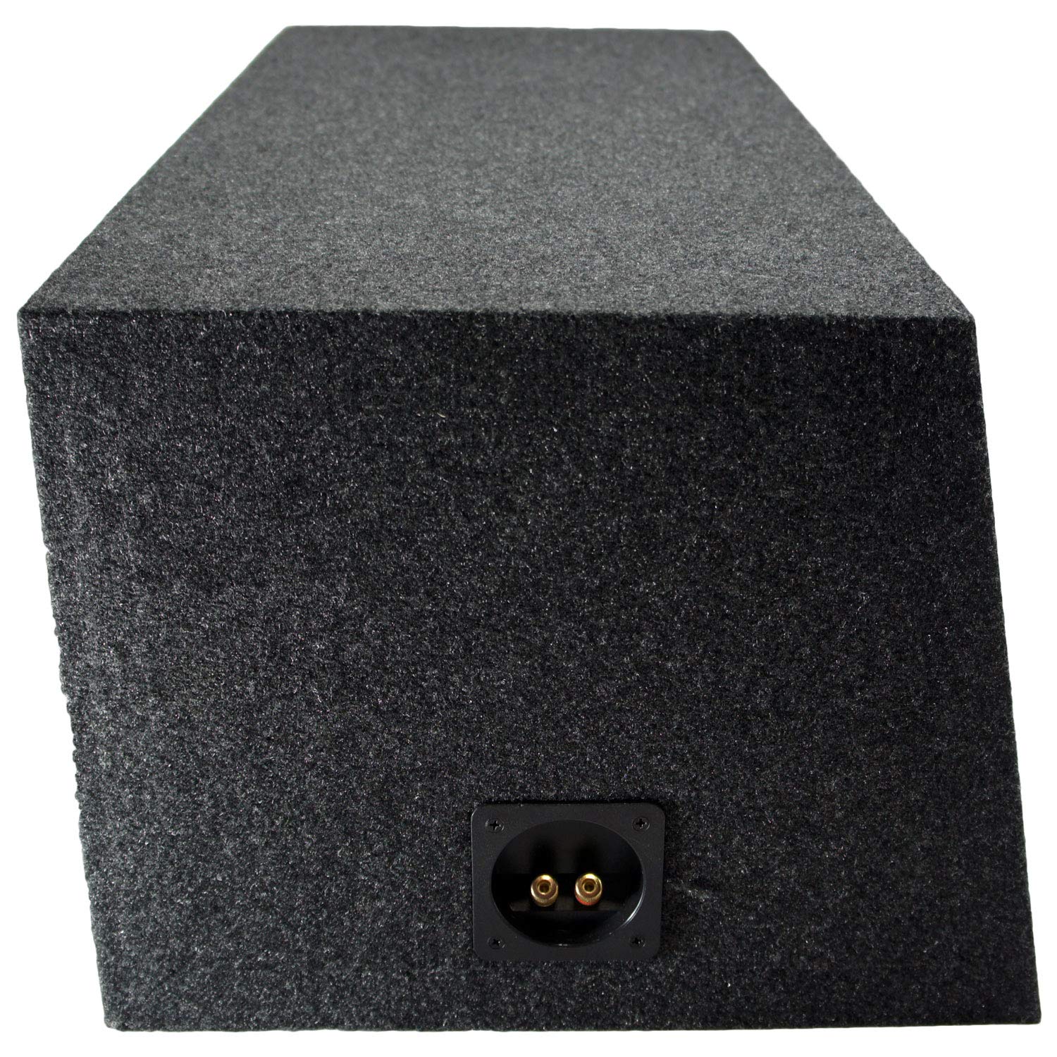 American Sound Connection Asc Rf210H Car Audio Dual 10'' Sealed Subwoofer Rear Angle Sub Box Enclosure 5/8'' Mdf Wood