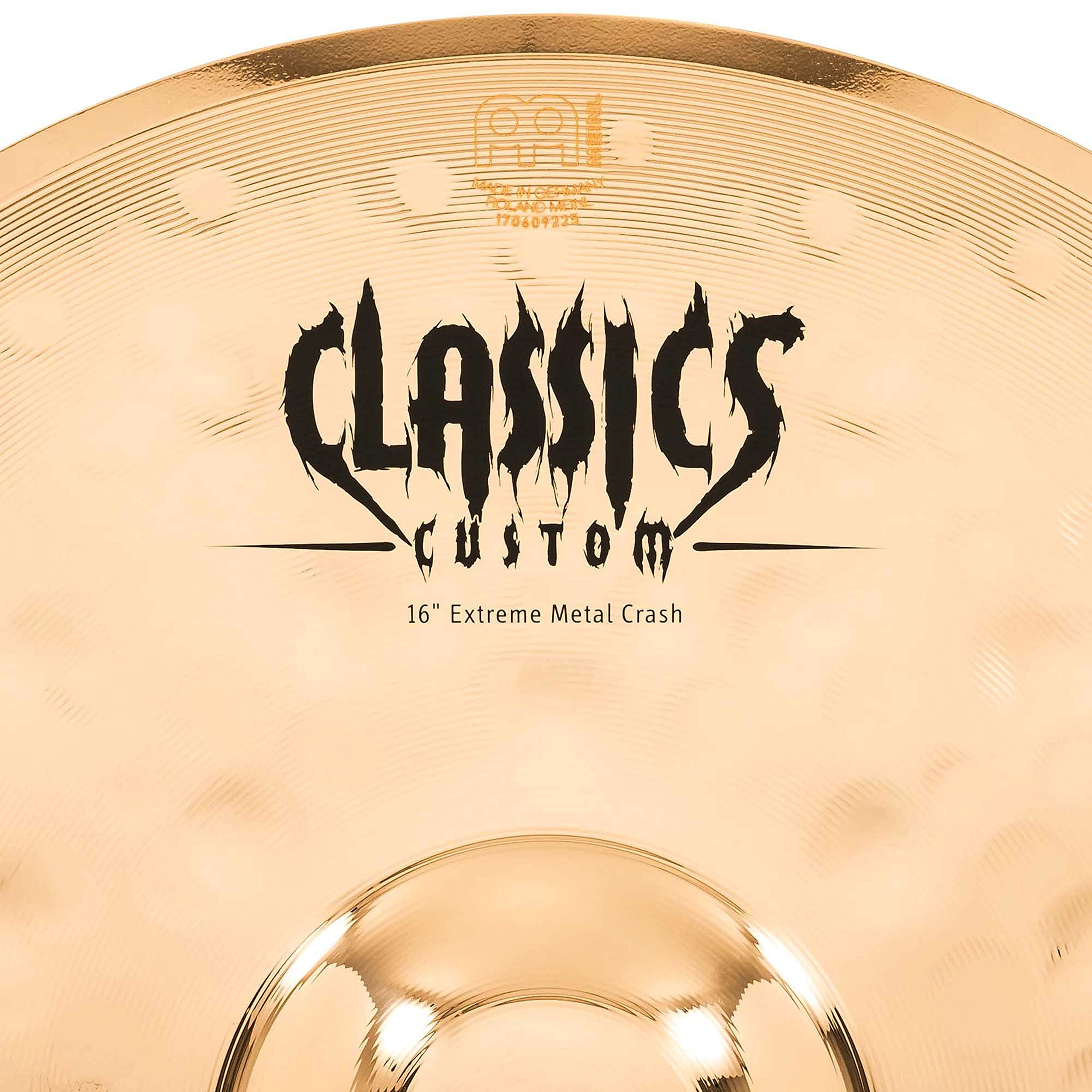 Meinl 16'' Crash Cymbal   Classics Custom Extreme Metal   Made In Germany, 2 Year Warranty (Cc16Emc B)