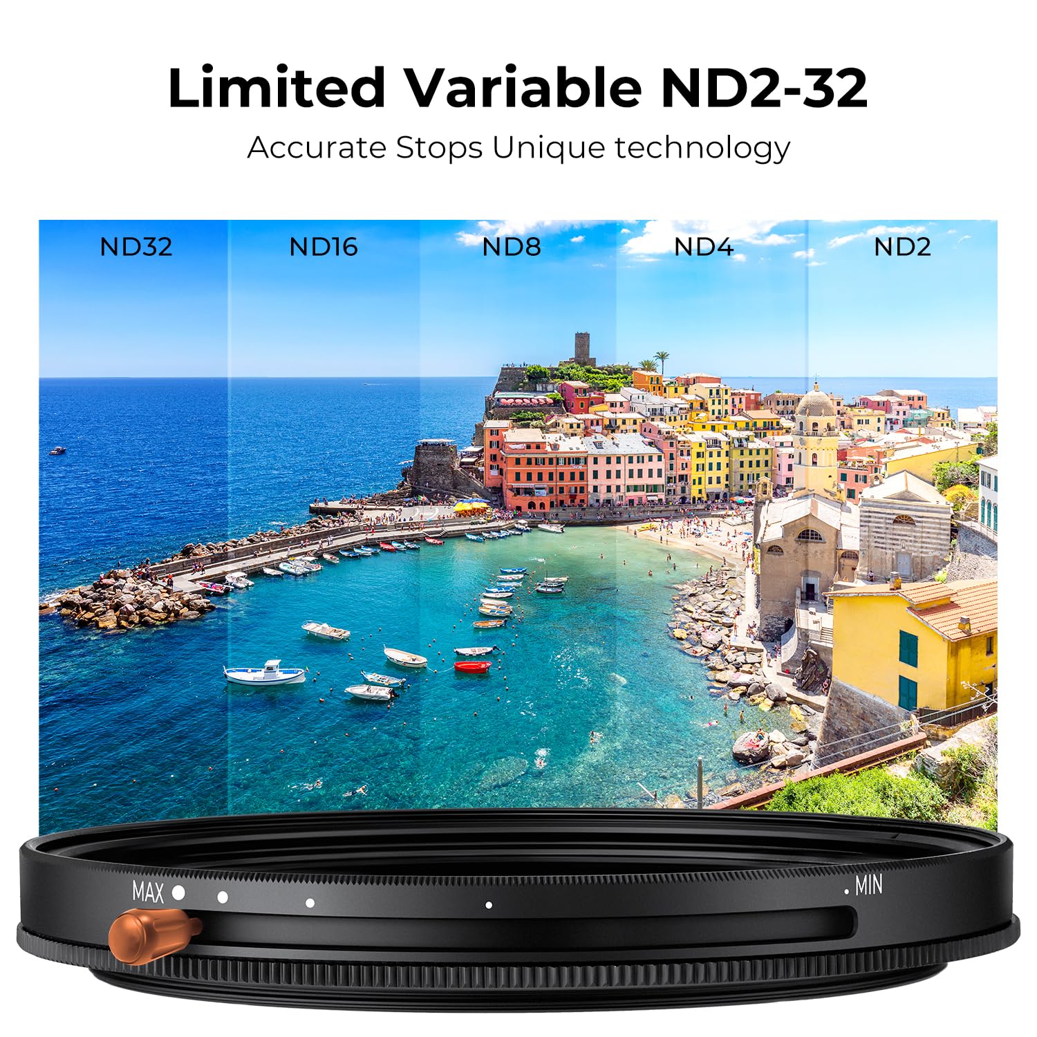 K&F Concept 58Mm Variable Nd2 32 Neutral Density & Cpl Polarizing Lens Filter In 1, Optical Glass, Waterproof, Multi Coating, Fo