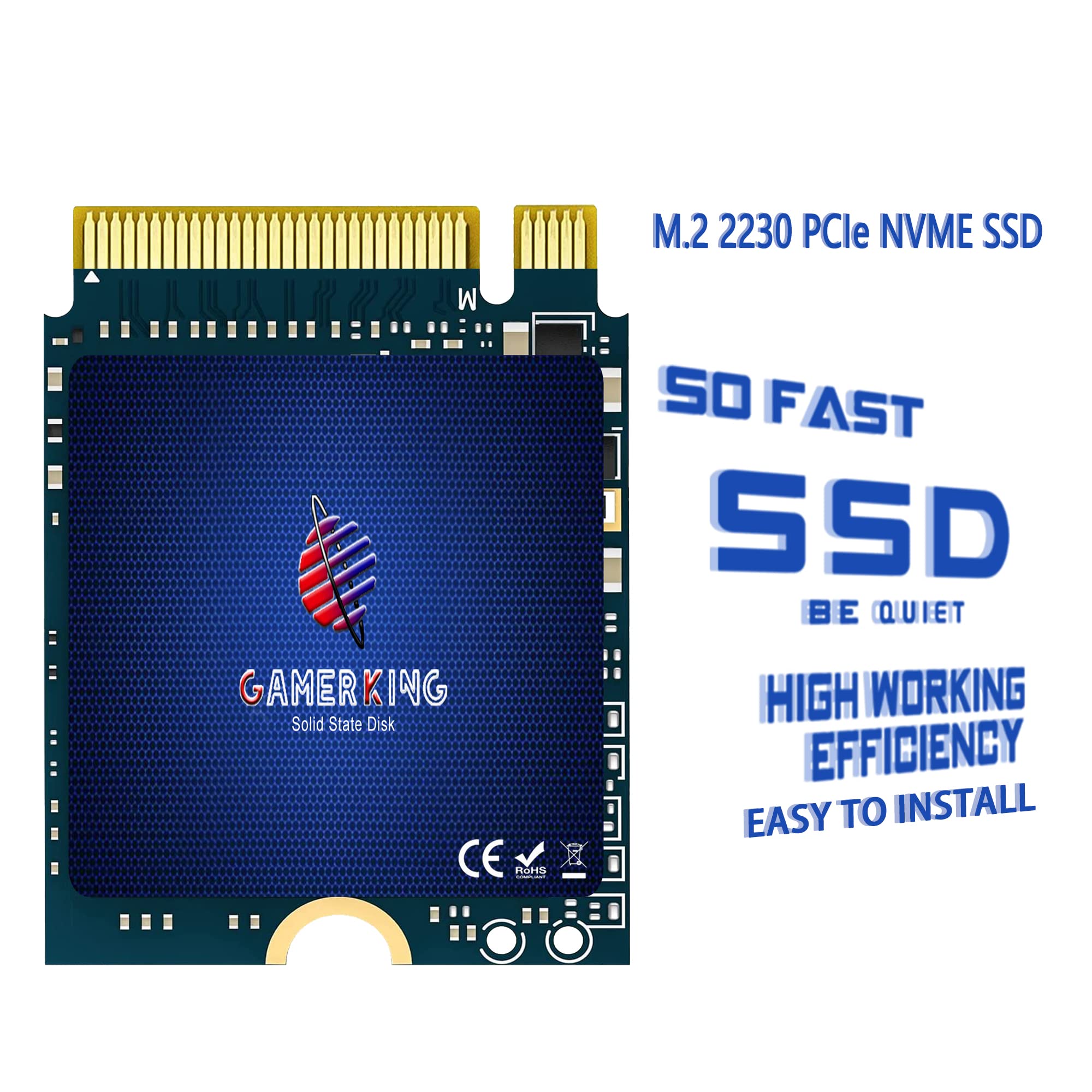Gamerking 1Tb M.2 2230 Ssd Nvme Pcie Gen 3.0X4 Internal Solid State Drive Compatible With Steam Deck/Microsoft Surface Pro 8/Pro 7+/Pro X/Laptop3/Laptop4(M.2 2230 Pcie 1Tb)