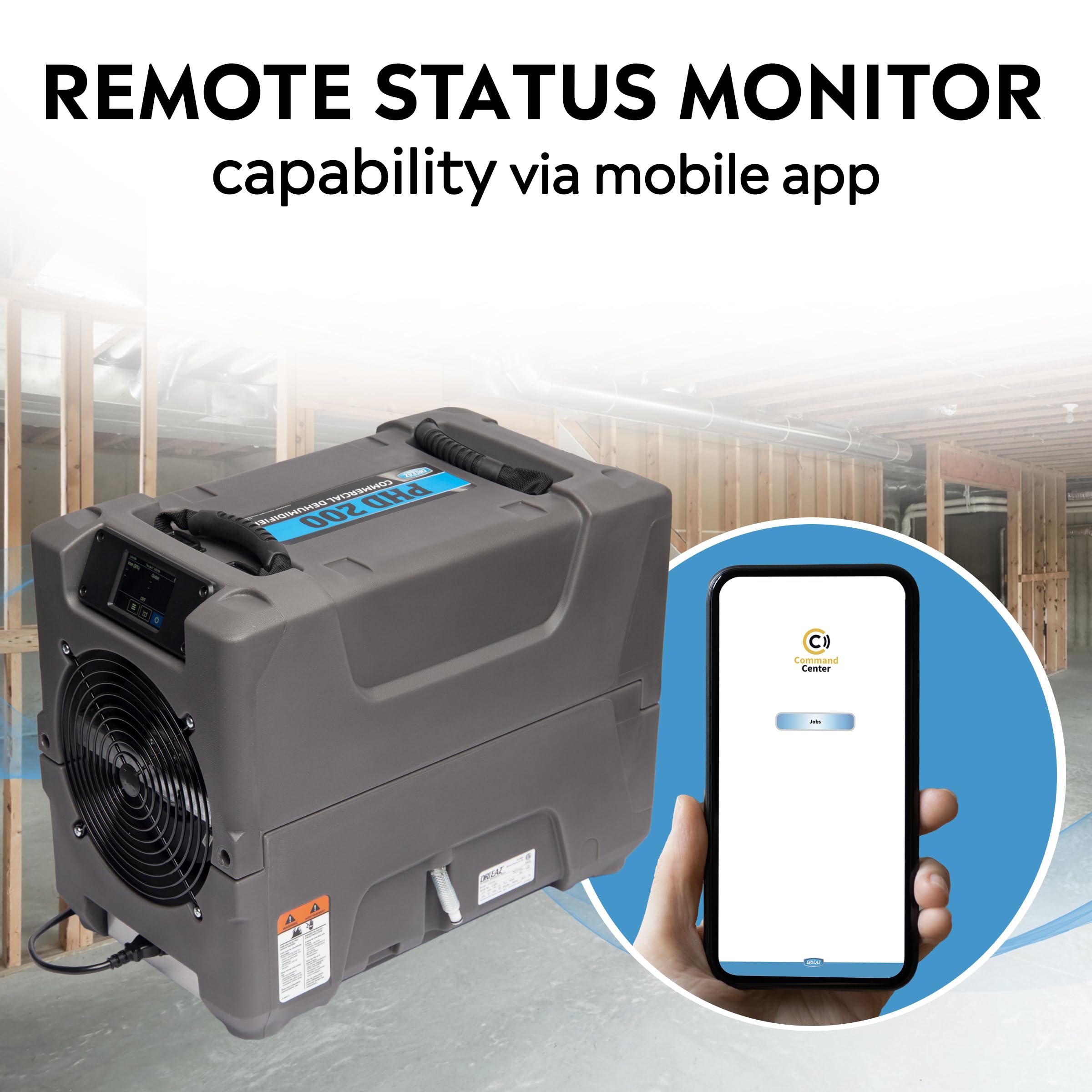 Dri Eaz Phd 200 Commercial Dehumidifier With Pump, Industrial Dehumidifier (F515), Crawl Space And Basement Drying