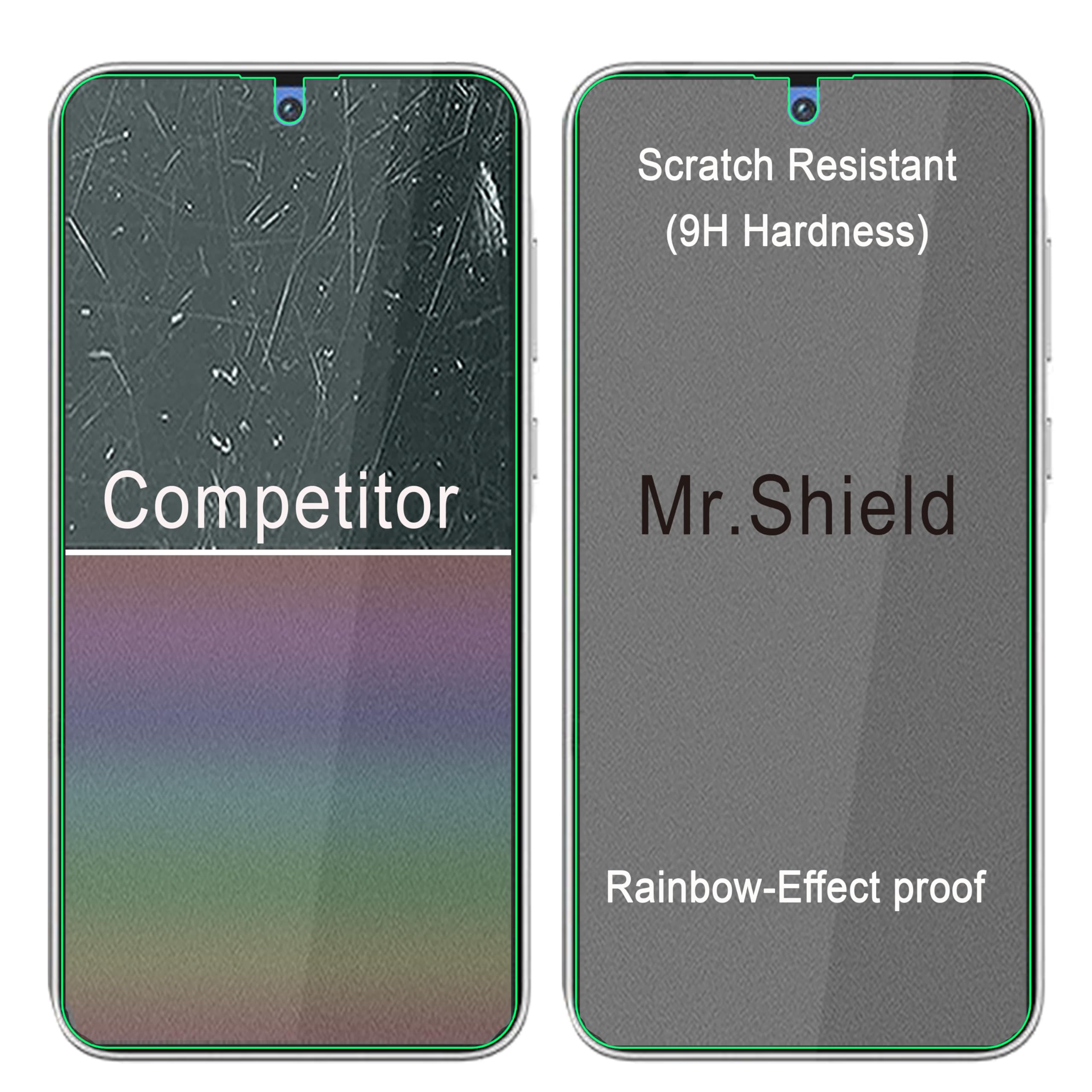 Mr.Shield Screen Protector Compatible With Samsung Galaxy A35 5G [Tempered Glass] [3 Pack] [Japan Glass With 9H Hardness]