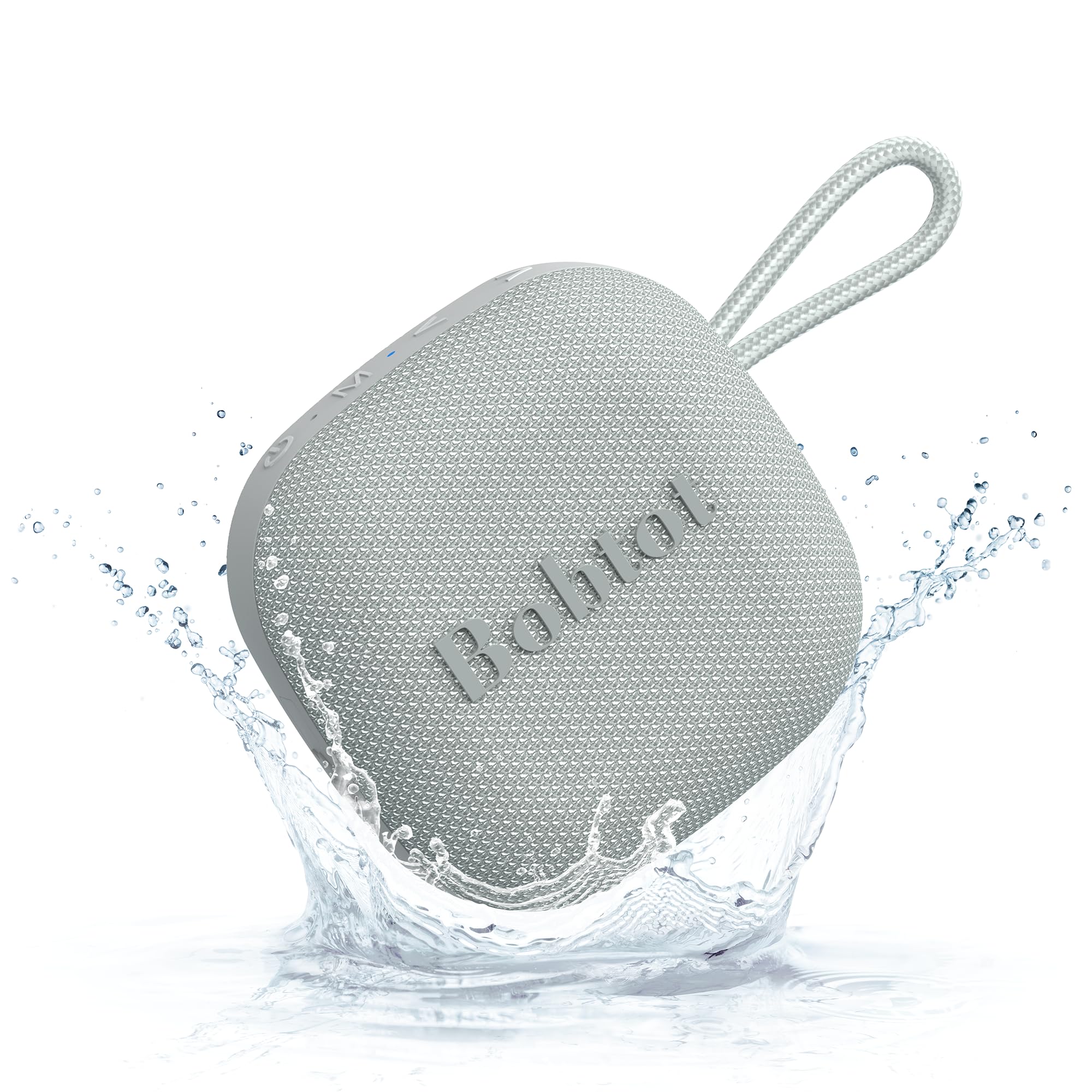 Bobtot Portable Bluetooth Speakers Wireless, IPX7 Waterproof Mini Shower Speaker with Loud Stereo Sound, 16 Hours Playtime, Rich