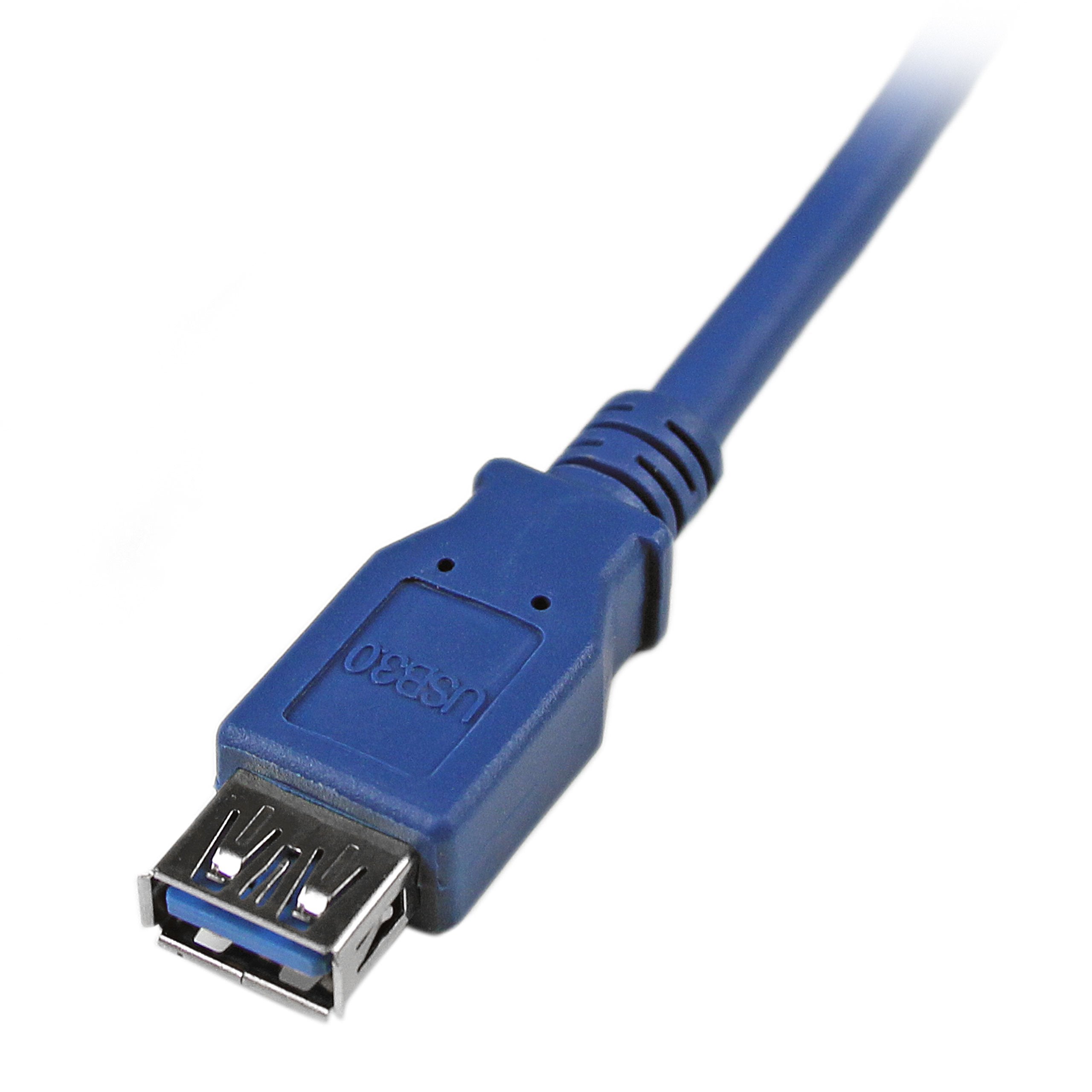 Startech.Com 6 Ft Superspeed Usb 3.0 Extension Cable A To A   M/F   2M Usb 3 Extension Cable (Usb3Sextaa6),Blue
